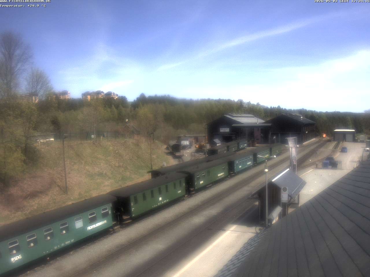 Archiv Foto Webcam Oberwiesenthal Bahnhof