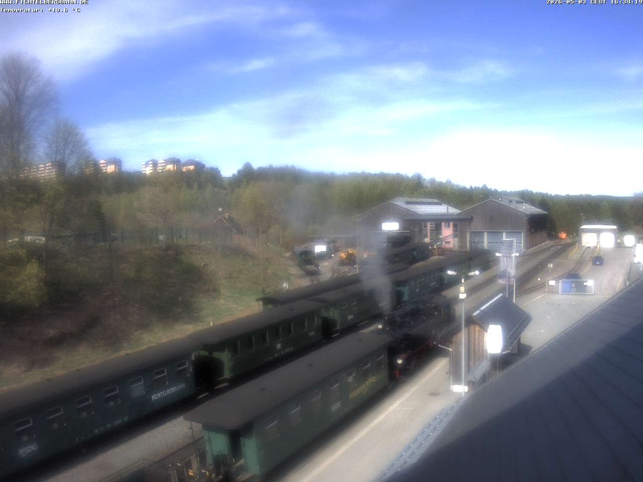 Archiv Foto Webcam Oberwiesenthal Bahnhof