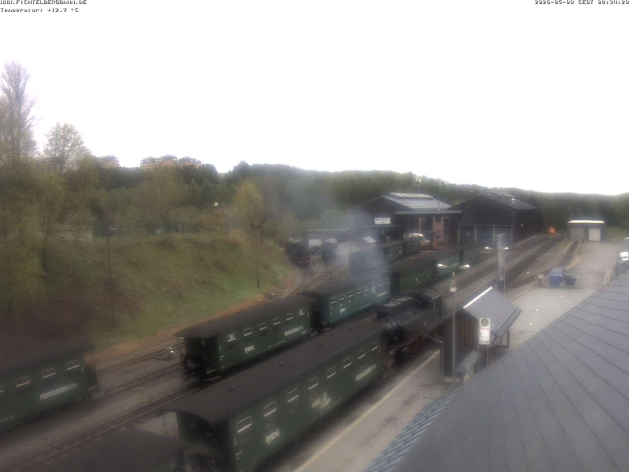 Archiv Foto Webcam Oberwiesenthal Bahnhof