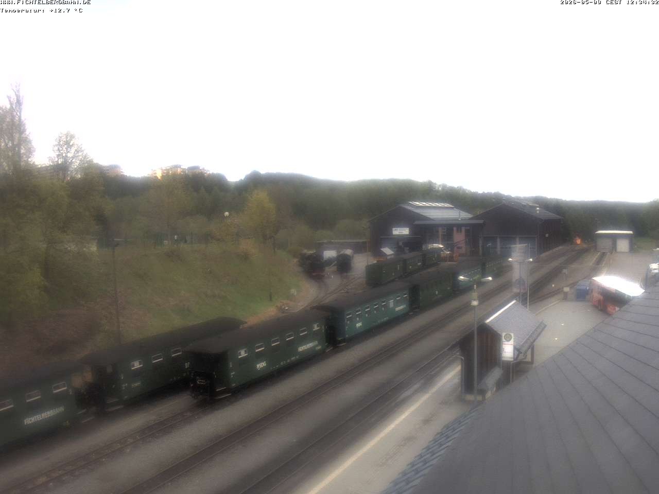Archiv Foto Webcam Oberwiesenthal Bahnhof
