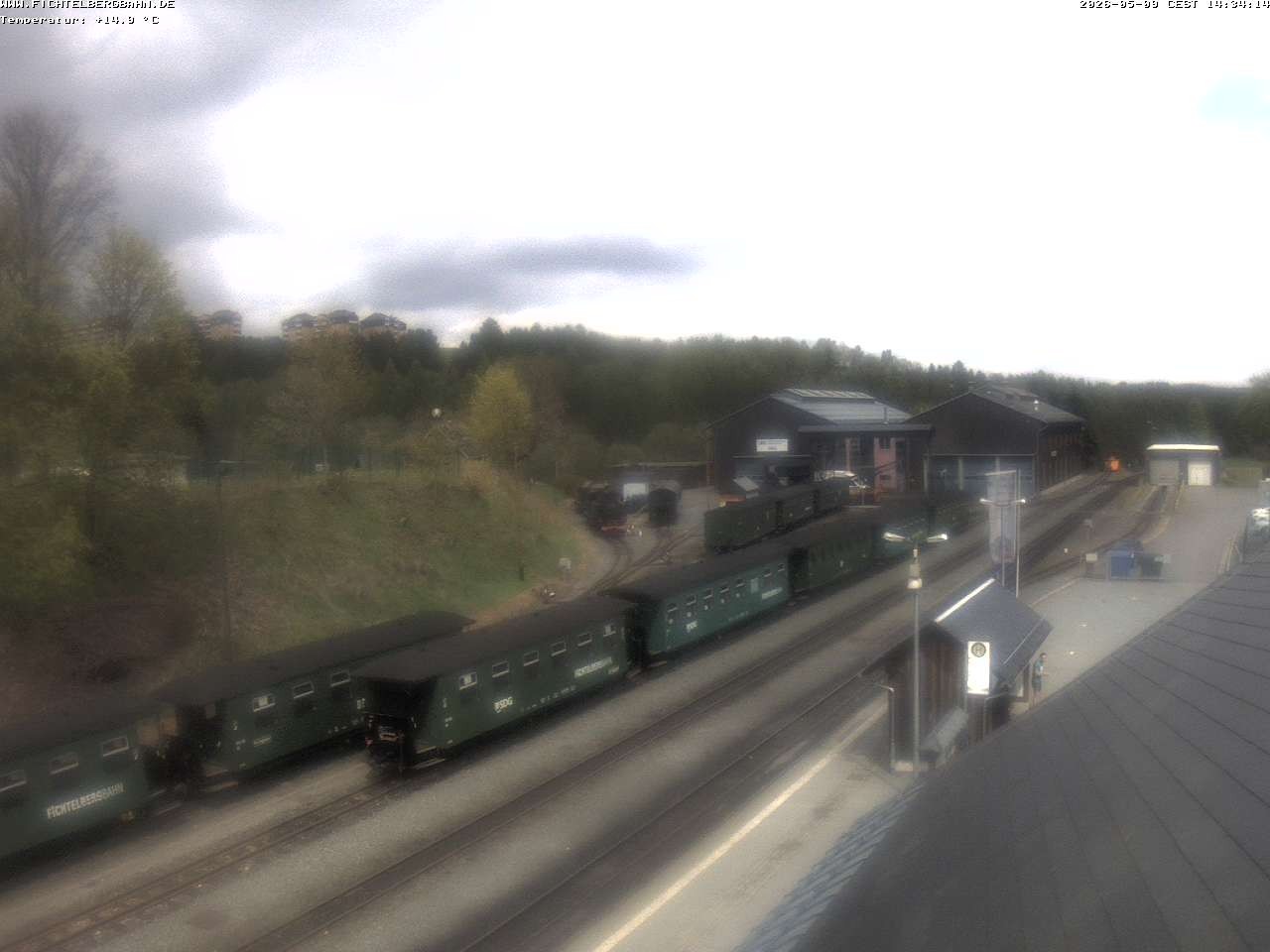 Archiv Foto Webcam Oberwiesenthal Bahnhof