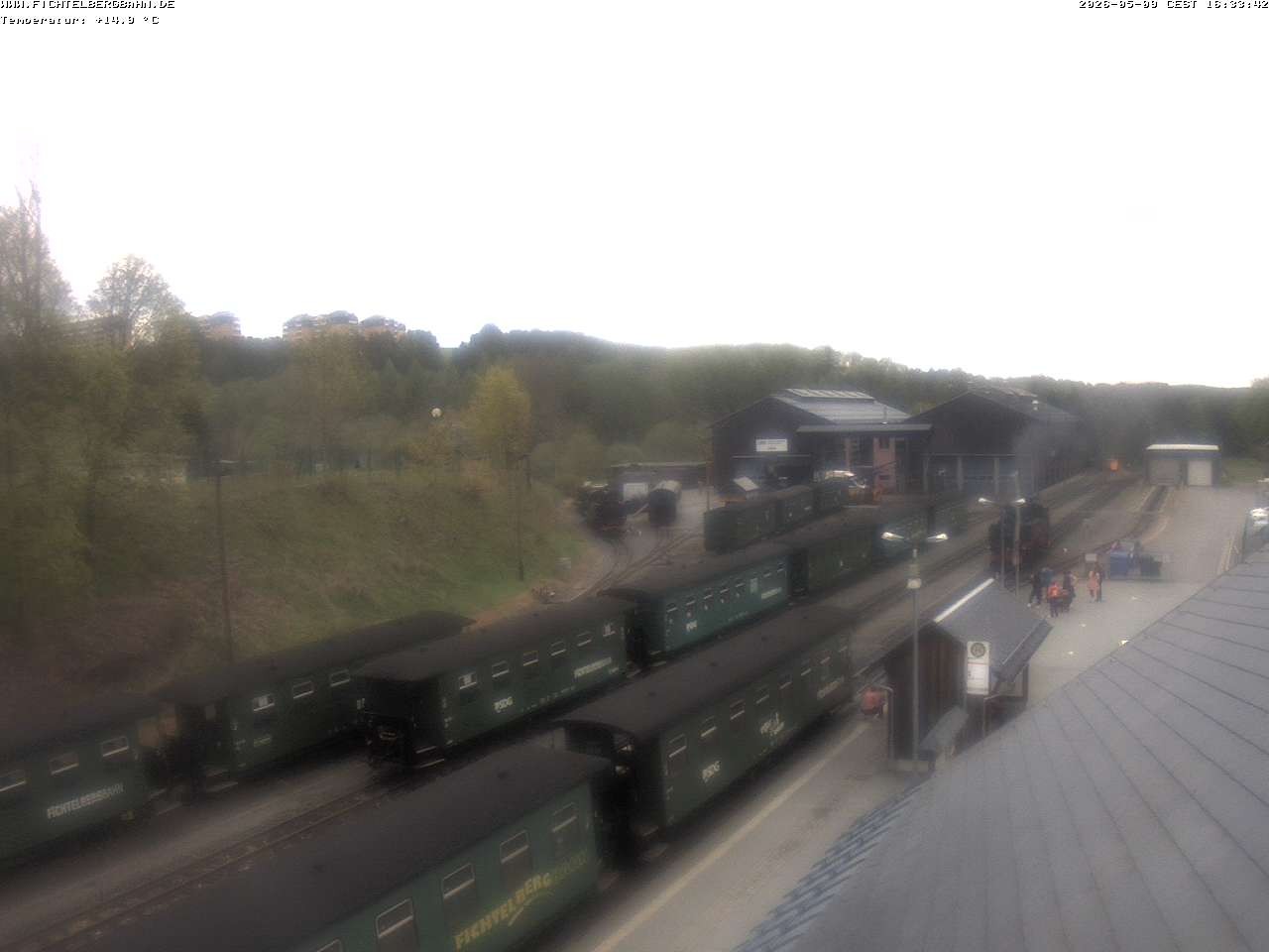 Archiv Foto Webcam Oberwiesenthal Bahnhof