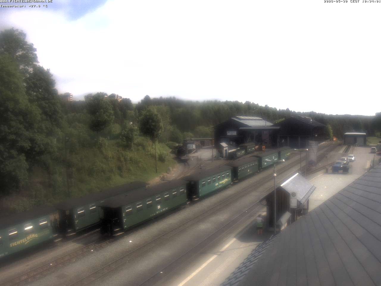 Archiv Foto Webcam Oberwiesenthal Bahnhof