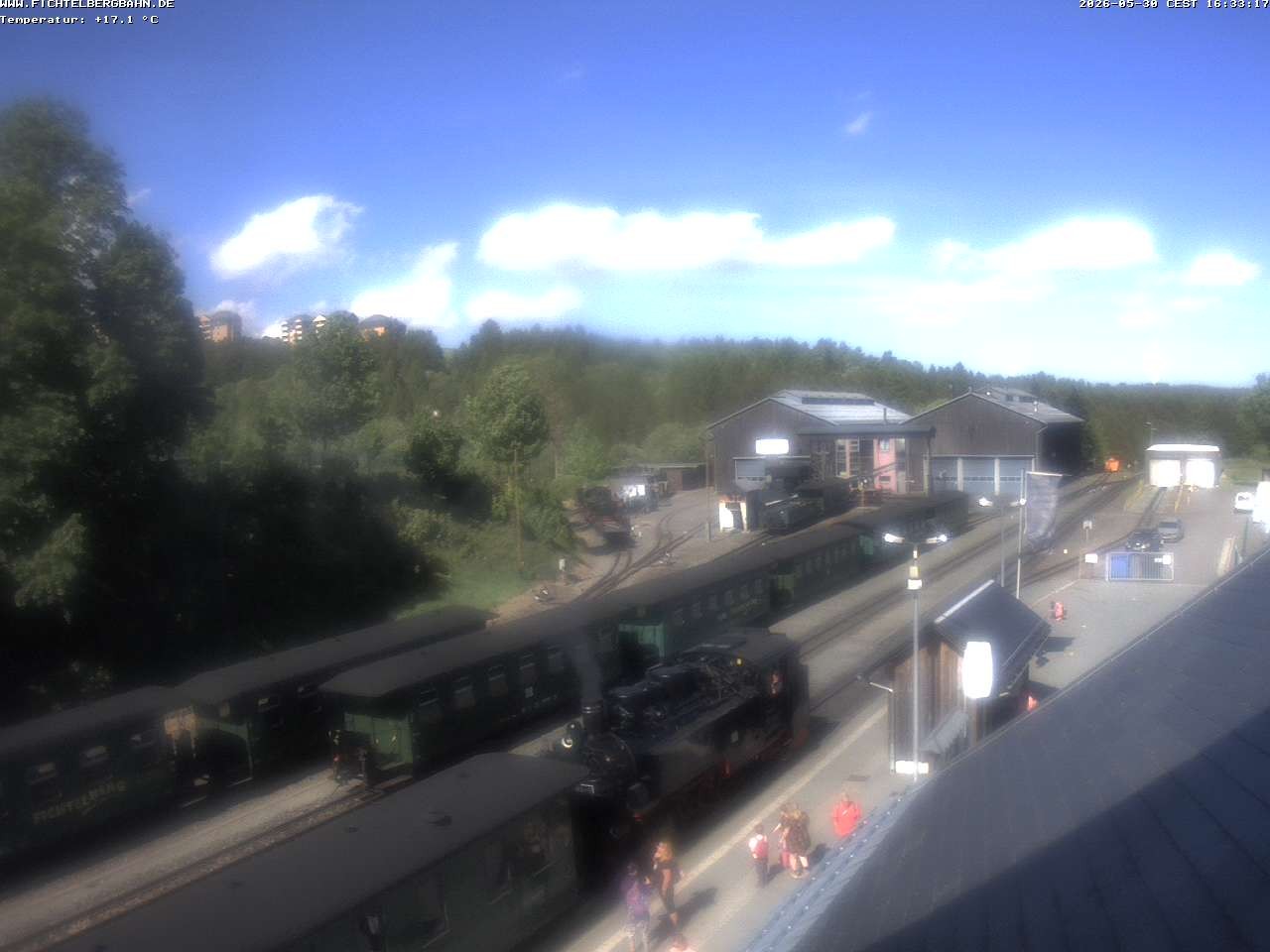 Archiv Foto Webcam Oberwiesenthal Bahnhof
