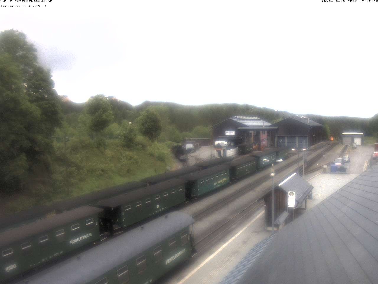 Archiv Foto Webcam Oberwiesenthal Bahnhof