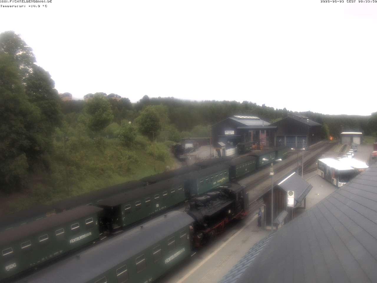 Archiv Foto Webcam Oberwiesenthal Bahnhof