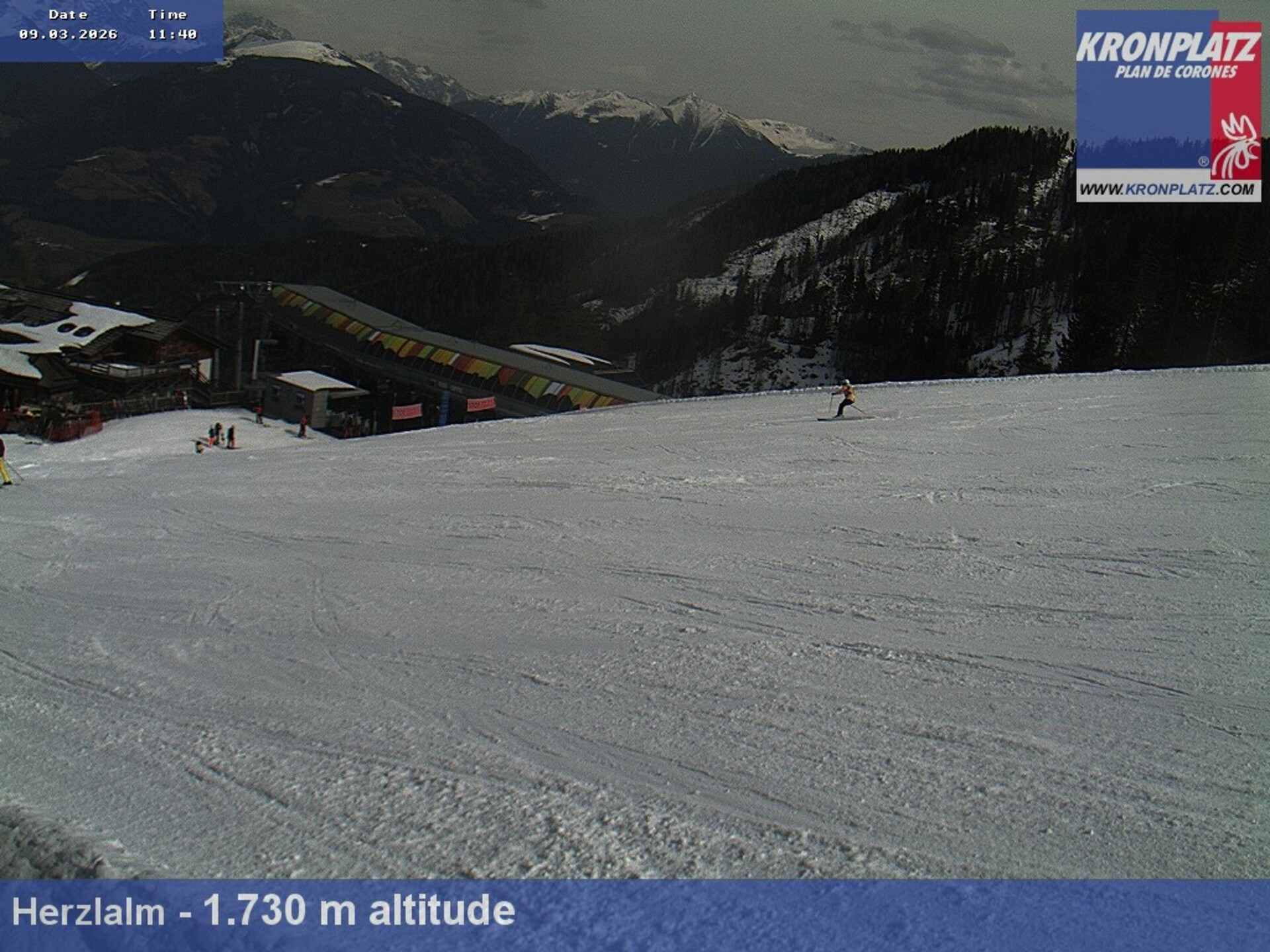 Archiv Foto Webcam Herzlalm, Kronplatz