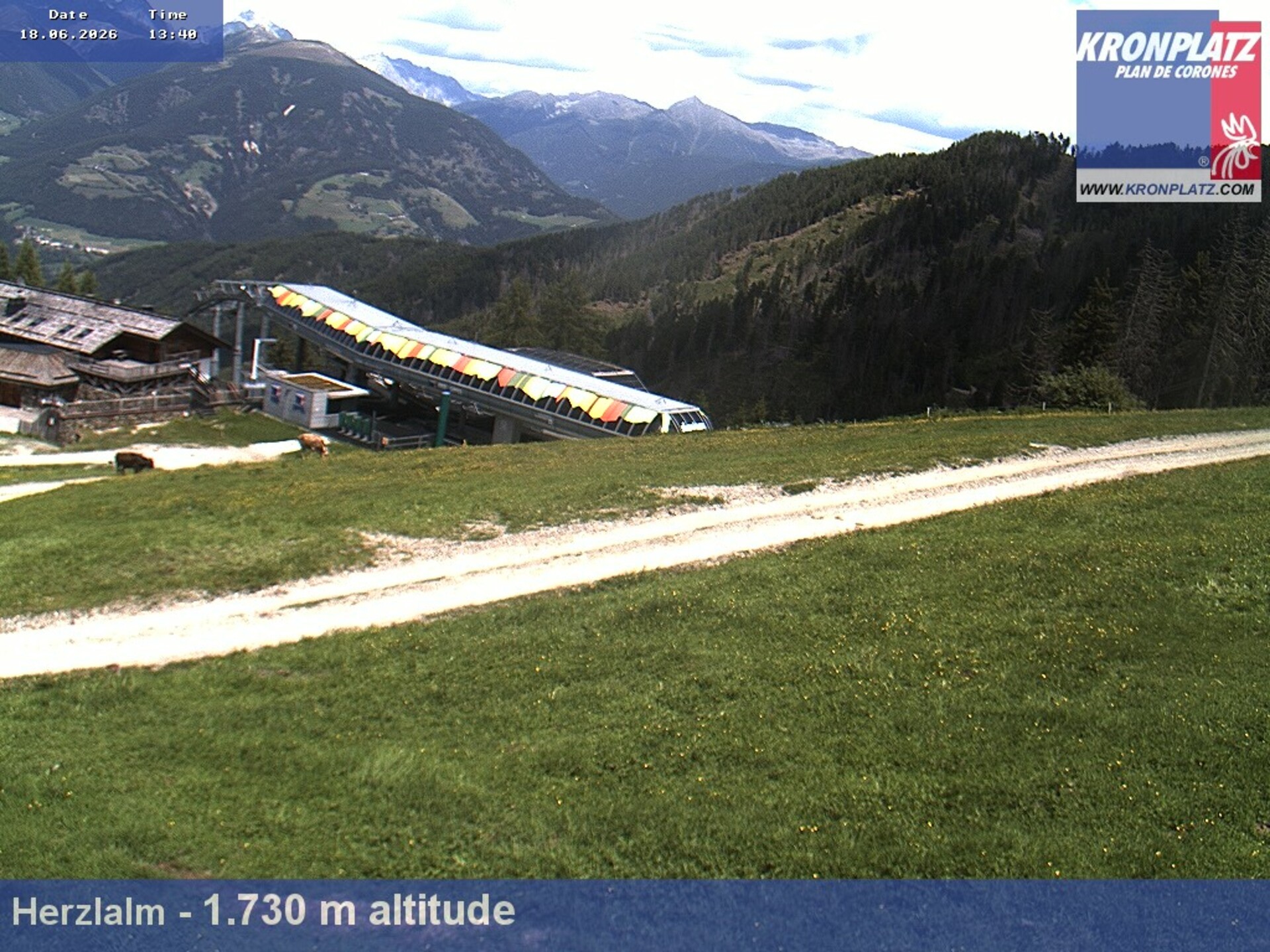 Archived image Webcam Alp Herzlalm, Plan De Corones