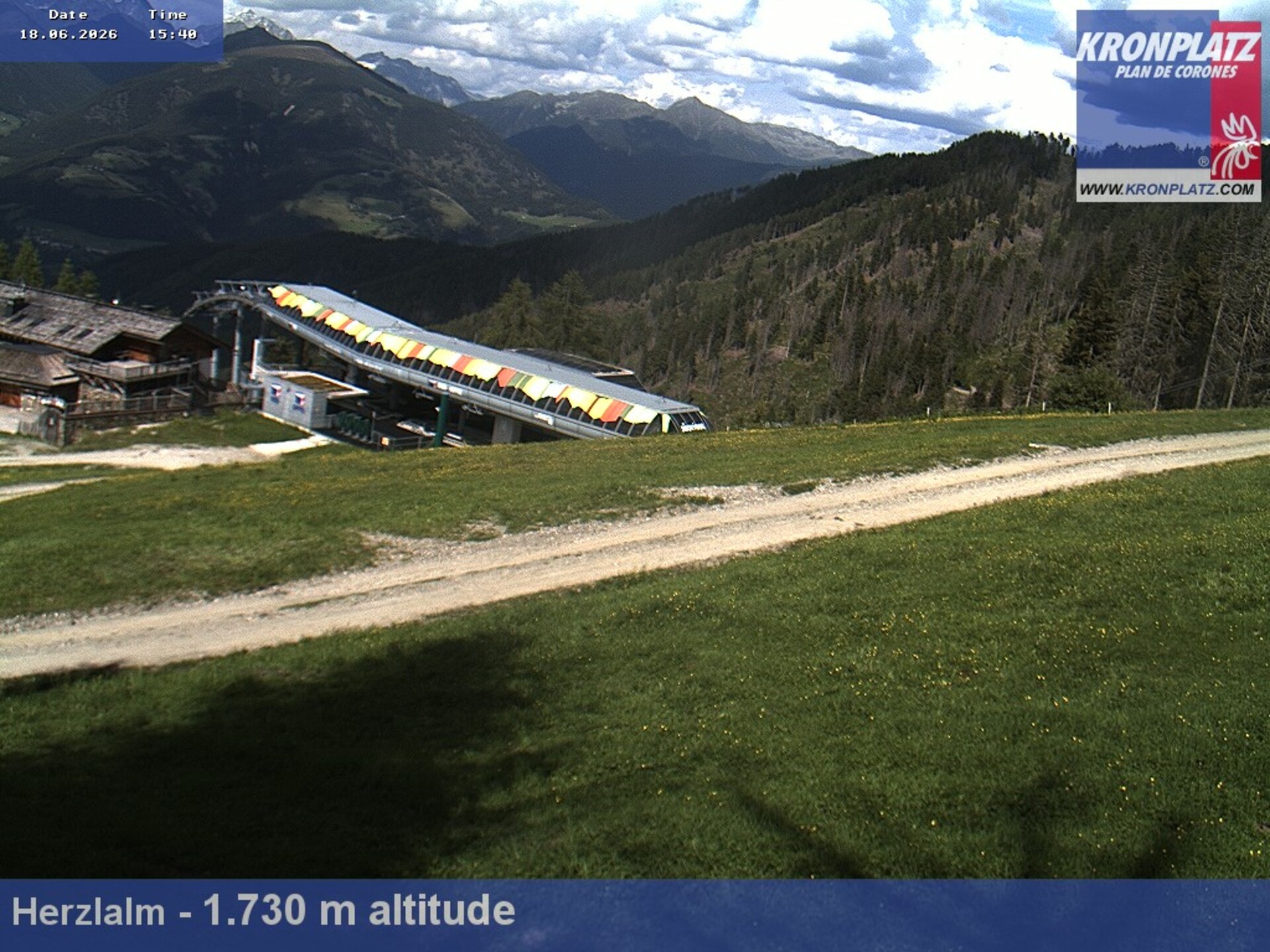 Archived image Webcam Alp Herzlalm, Plan De Corones
