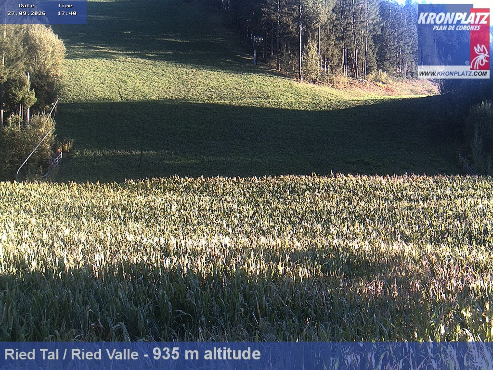 Archived image Webcam Ried Valley, Plan De Corones
