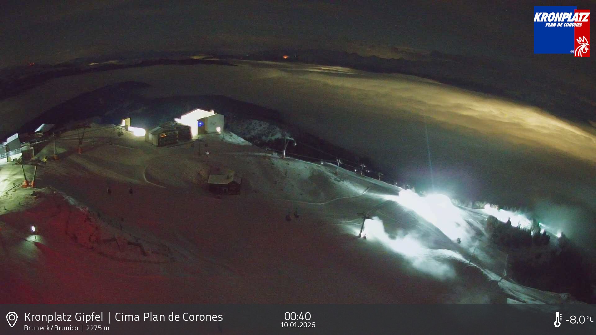 Archiv Foto Webcam Blick auf Bruneck, Kronplatz