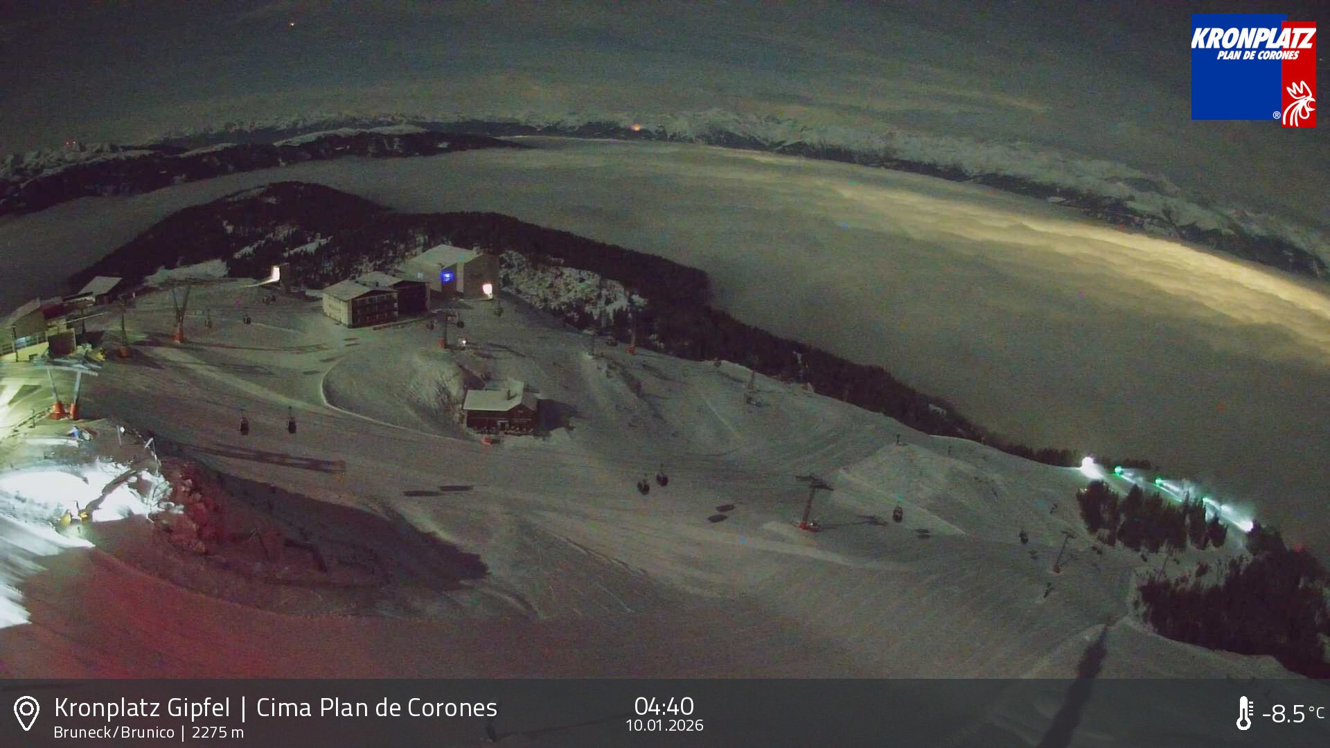 Archiv Foto Webcam Blick auf Bruneck, Kronplatz