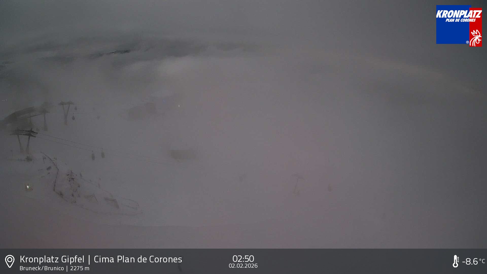 Archiv Foto Webcam Blick auf Bruneck, Kronplatz