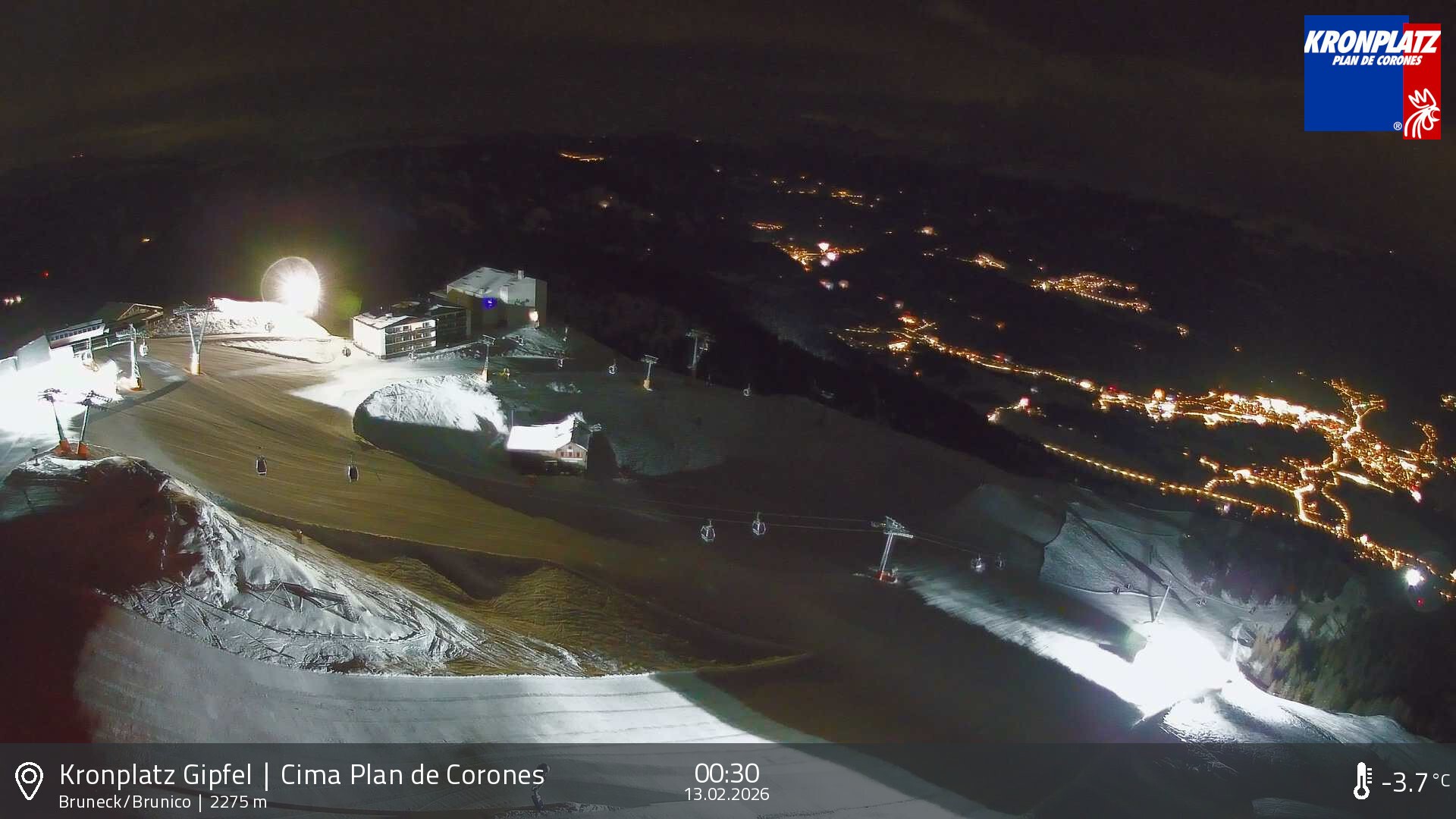 Archived image Webcam View To Brunico, Plan De Corones