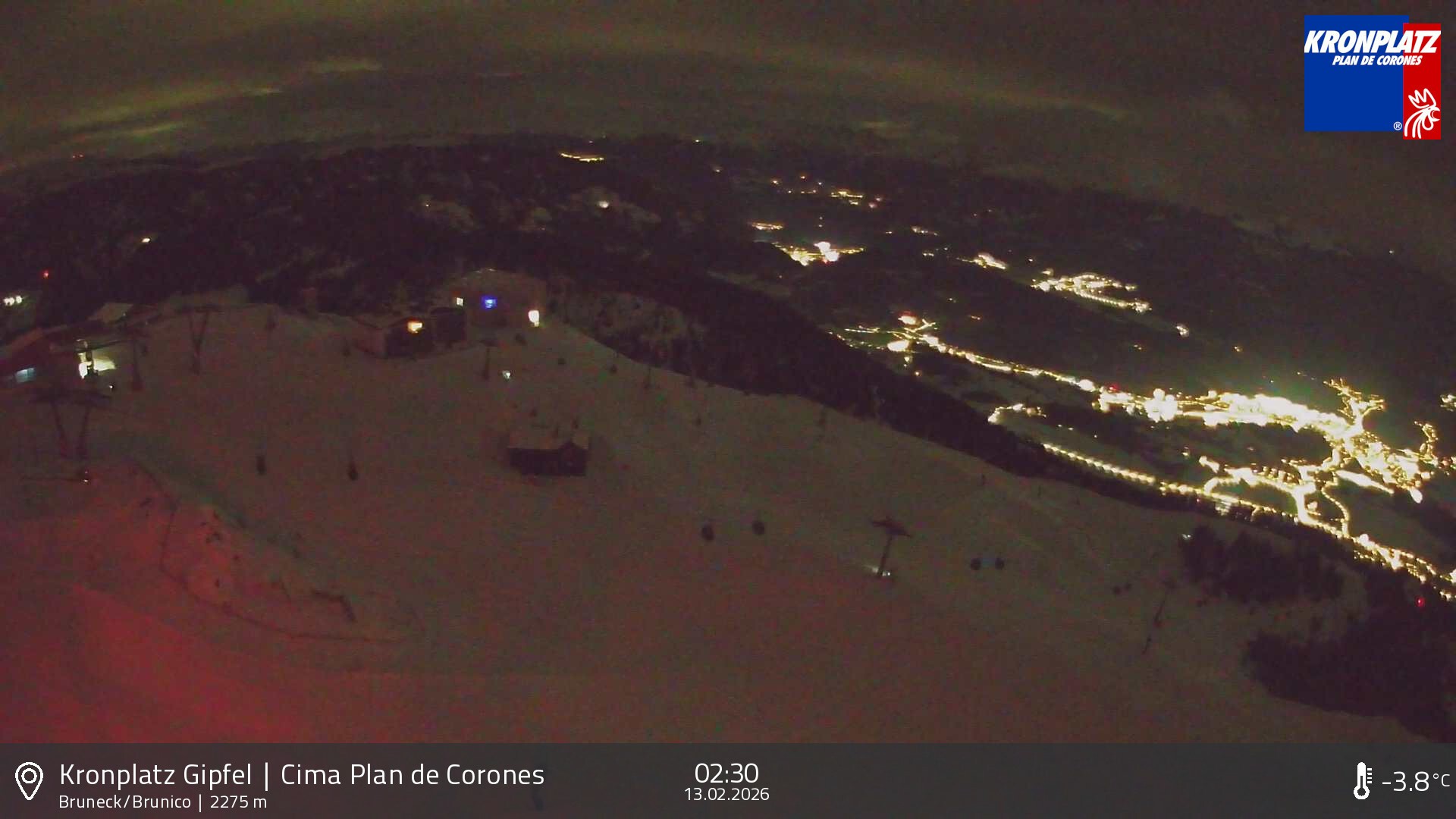 Archived image Webcam View To Brunico, Plan De Corones