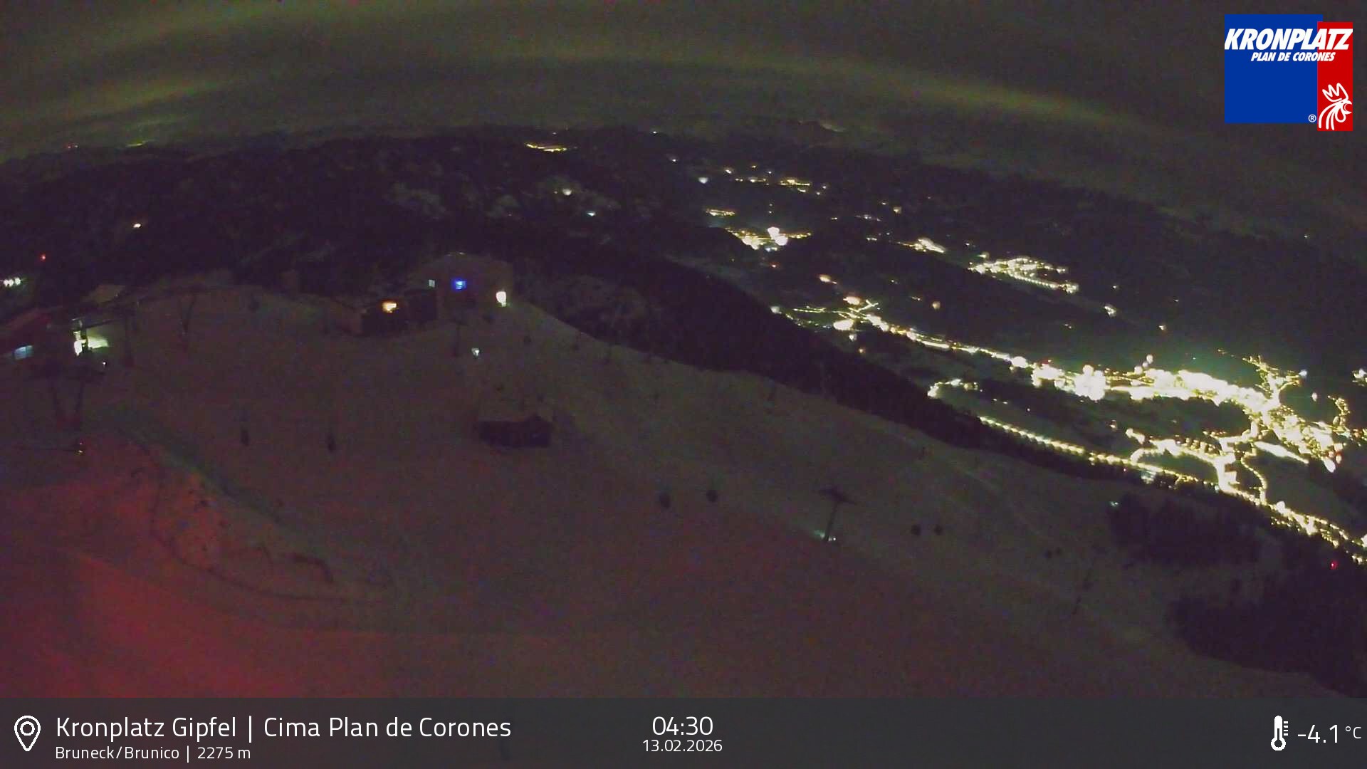 Archived image Webcam View To Brunico, Plan De Corones