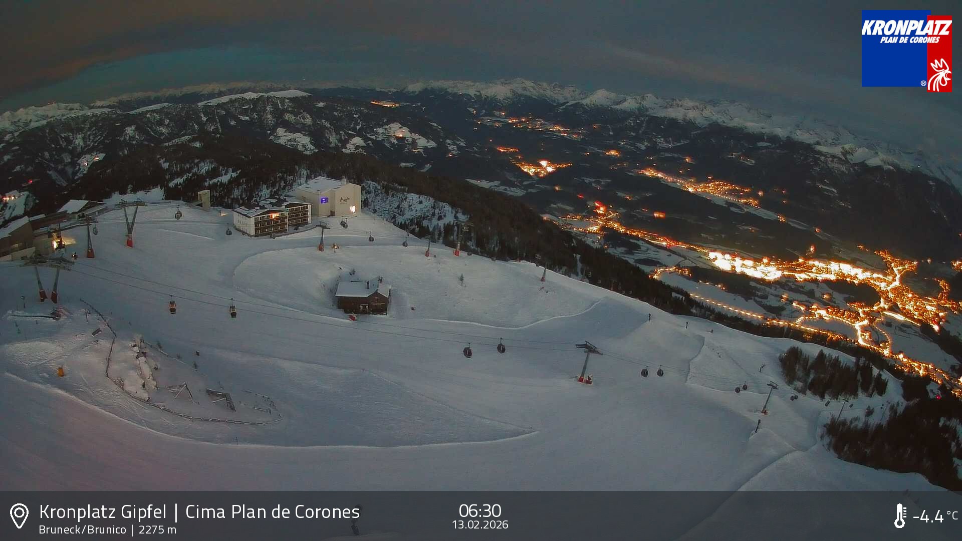 Archived image Webcam View To Brunico, Plan De Corones