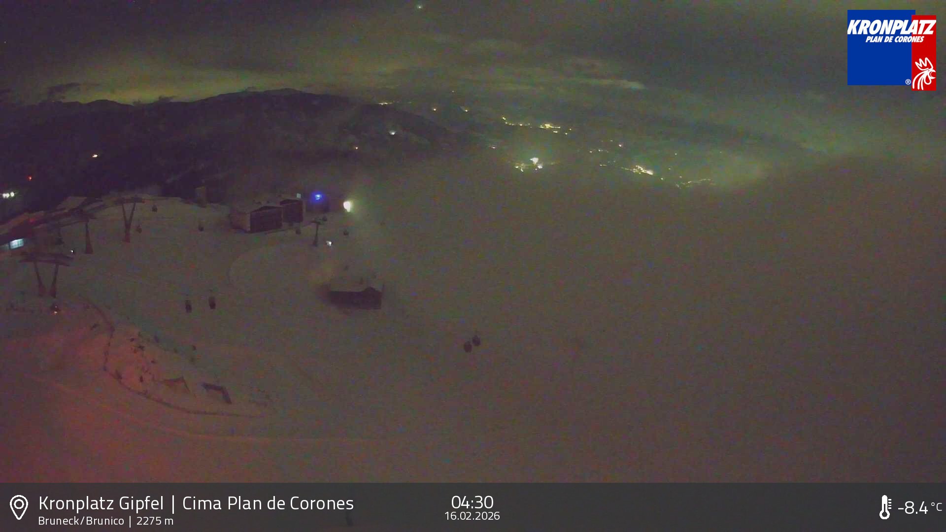 Archiv Foto Webcam Blick auf Bruneck, Kronplatz