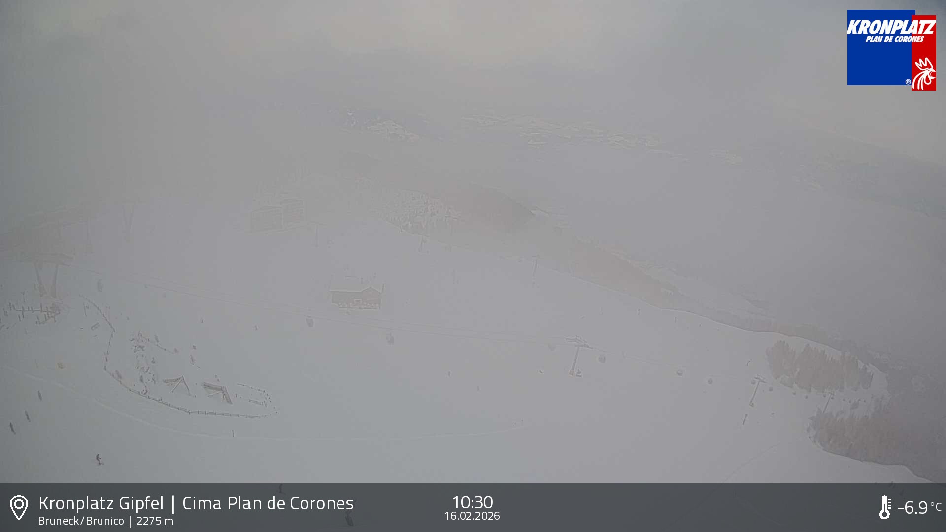 Archiv Foto Webcam Blick auf Bruneck, Kronplatz