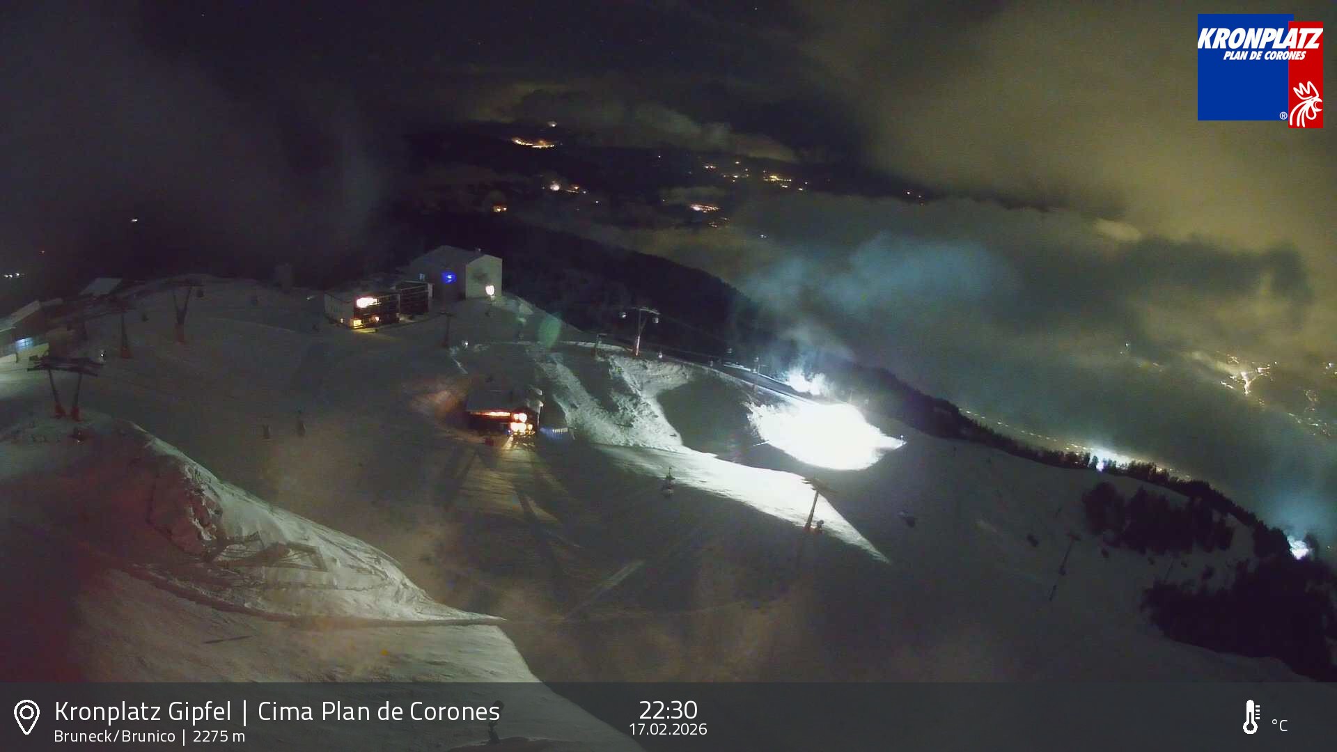 Archiv Foto Webcam Blick auf Bruneck, Kronplatz