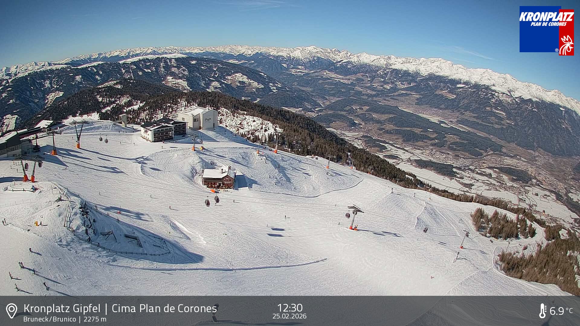 Archived image Webcam View To Brunico, Plan De Corones