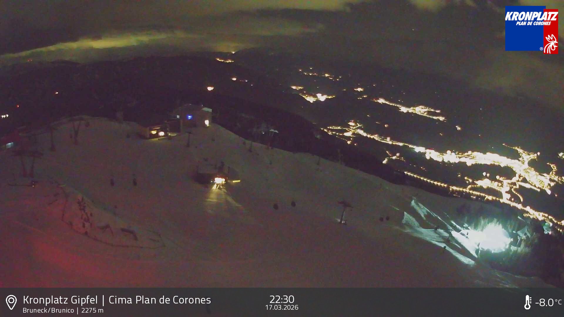 Archiv Foto Webcam Blick auf Bruneck, Kronplatz