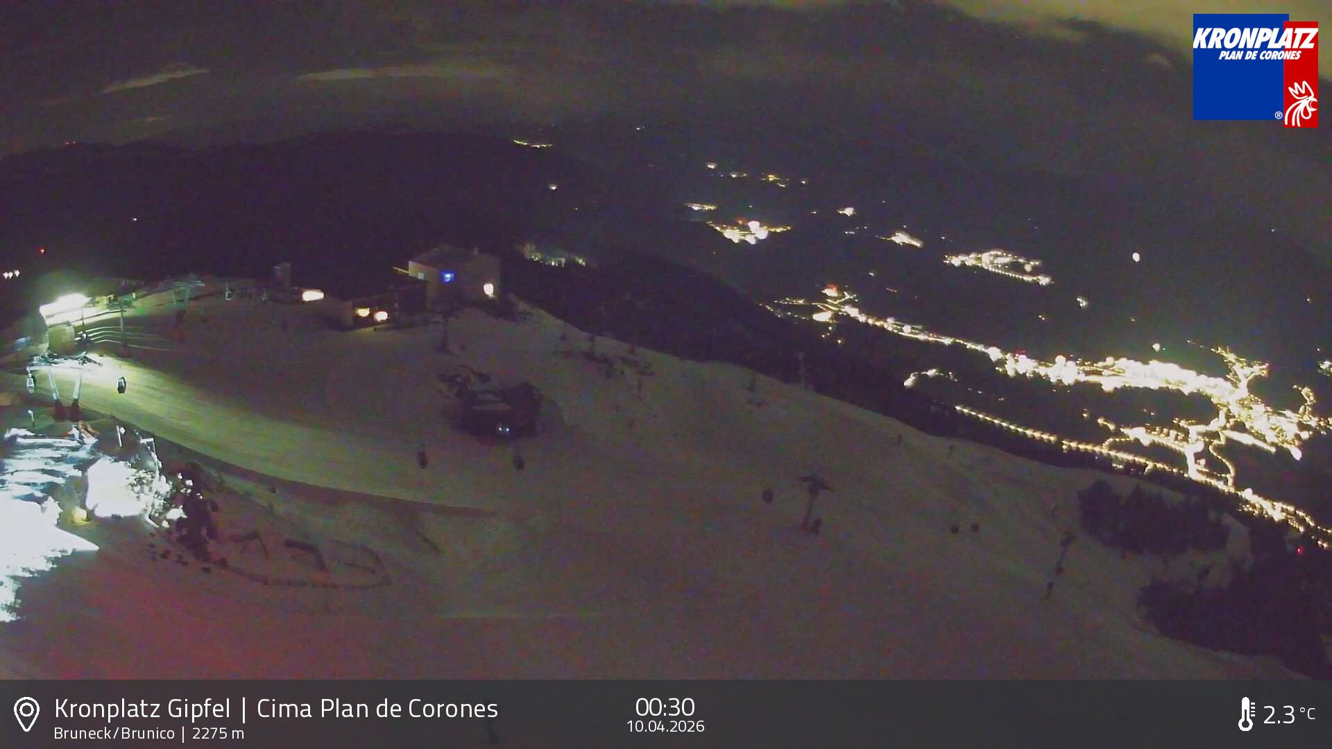 Archiv Foto Webcam Blick auf Bruneck, Kronplatz