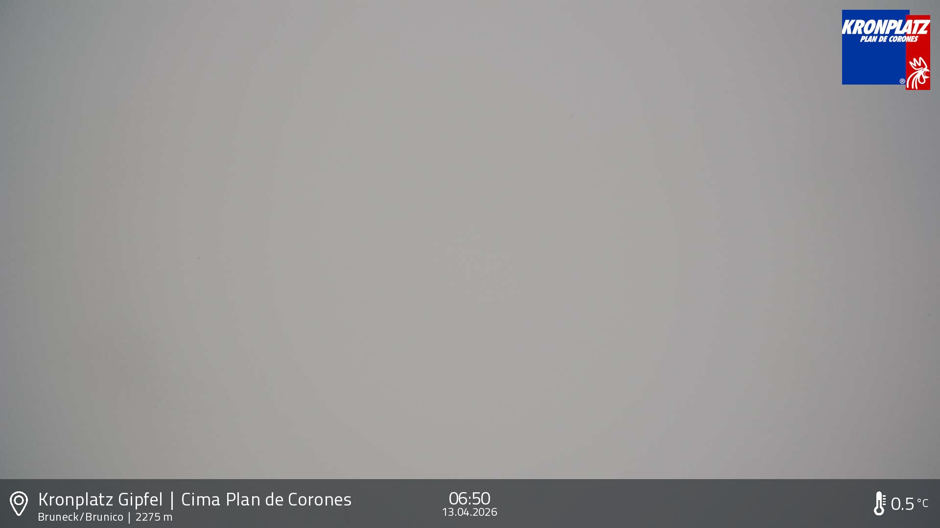 Archiv Foto Webcam Blick auf Bruneck, Kronplatz