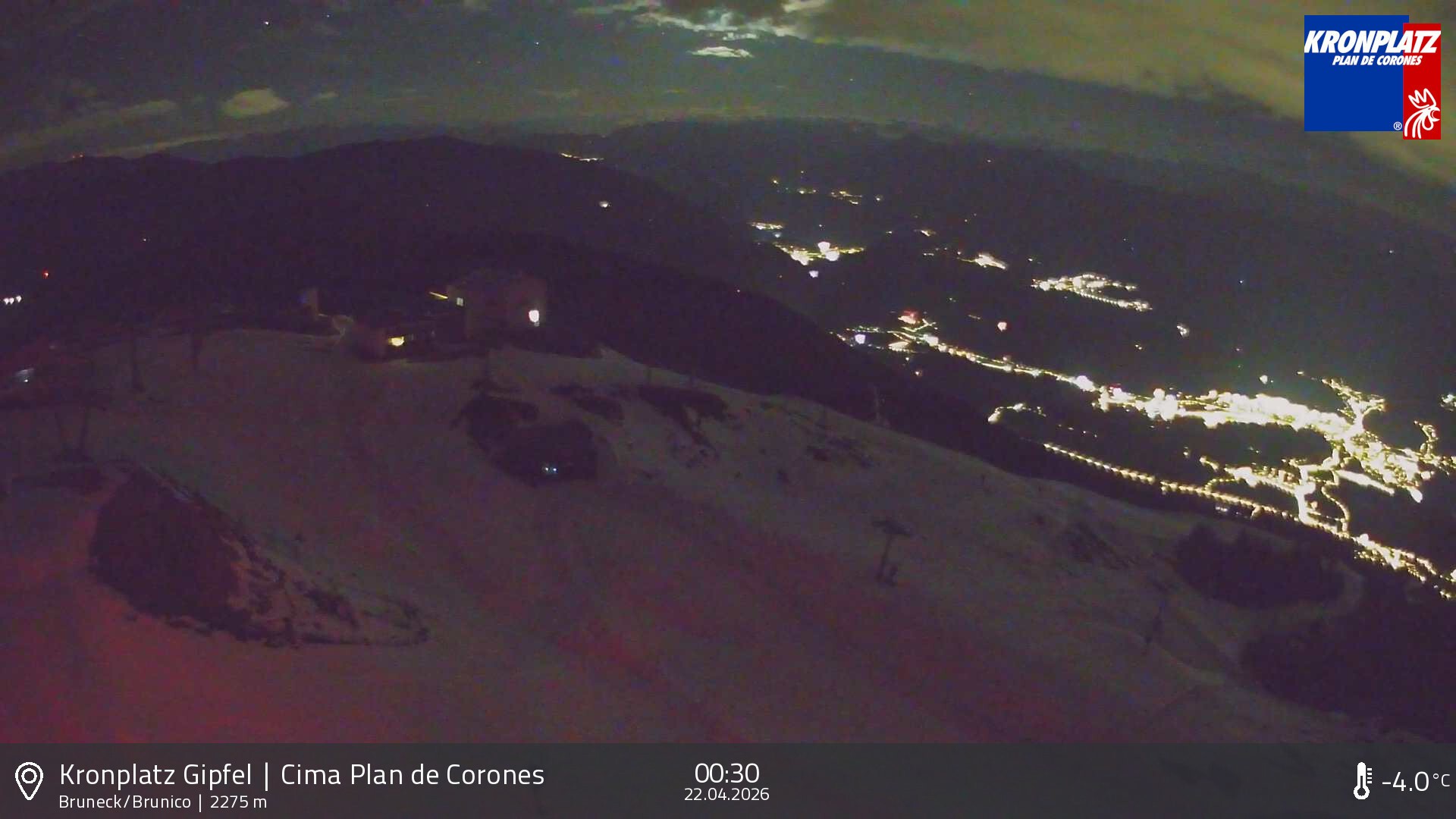 Archived image Webcam View To Brunico, Plan De Corones