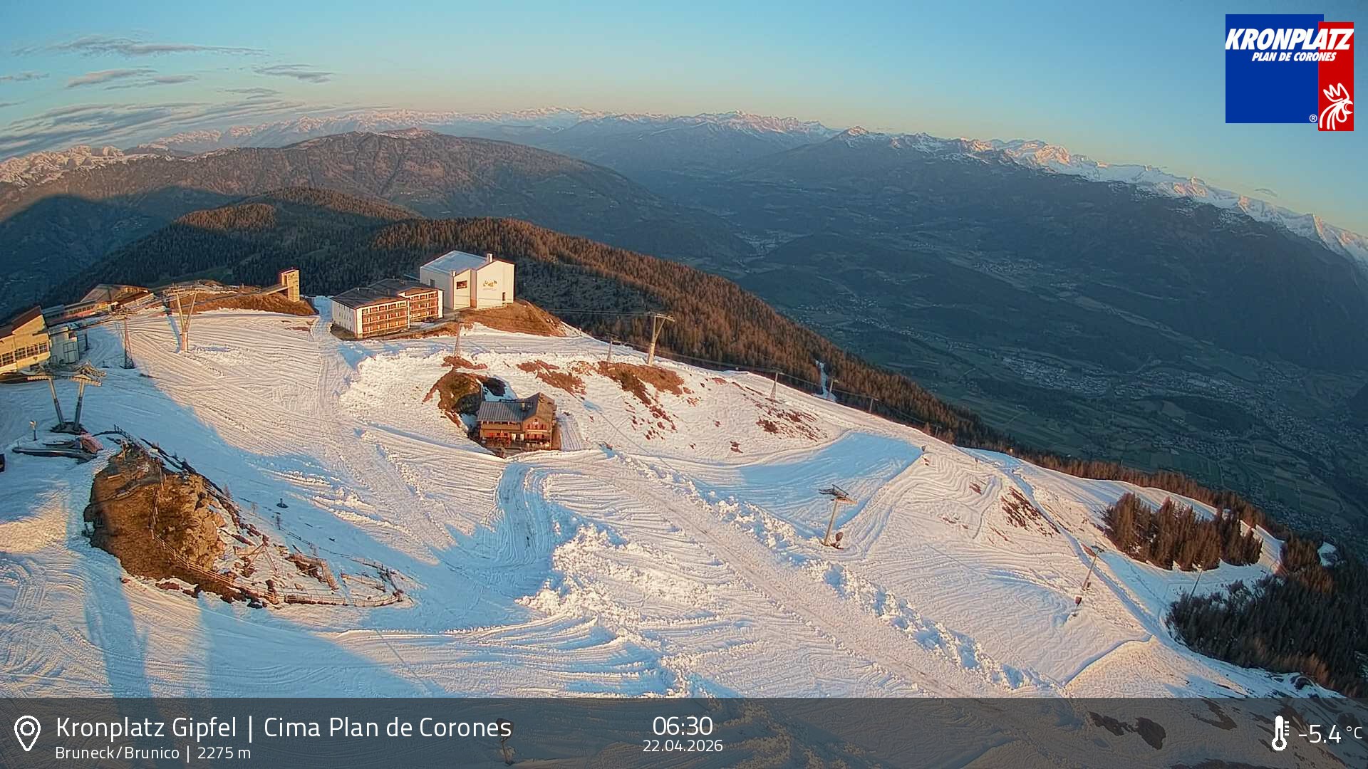 Archived image Webcam View To Brunico, Plan De Corones