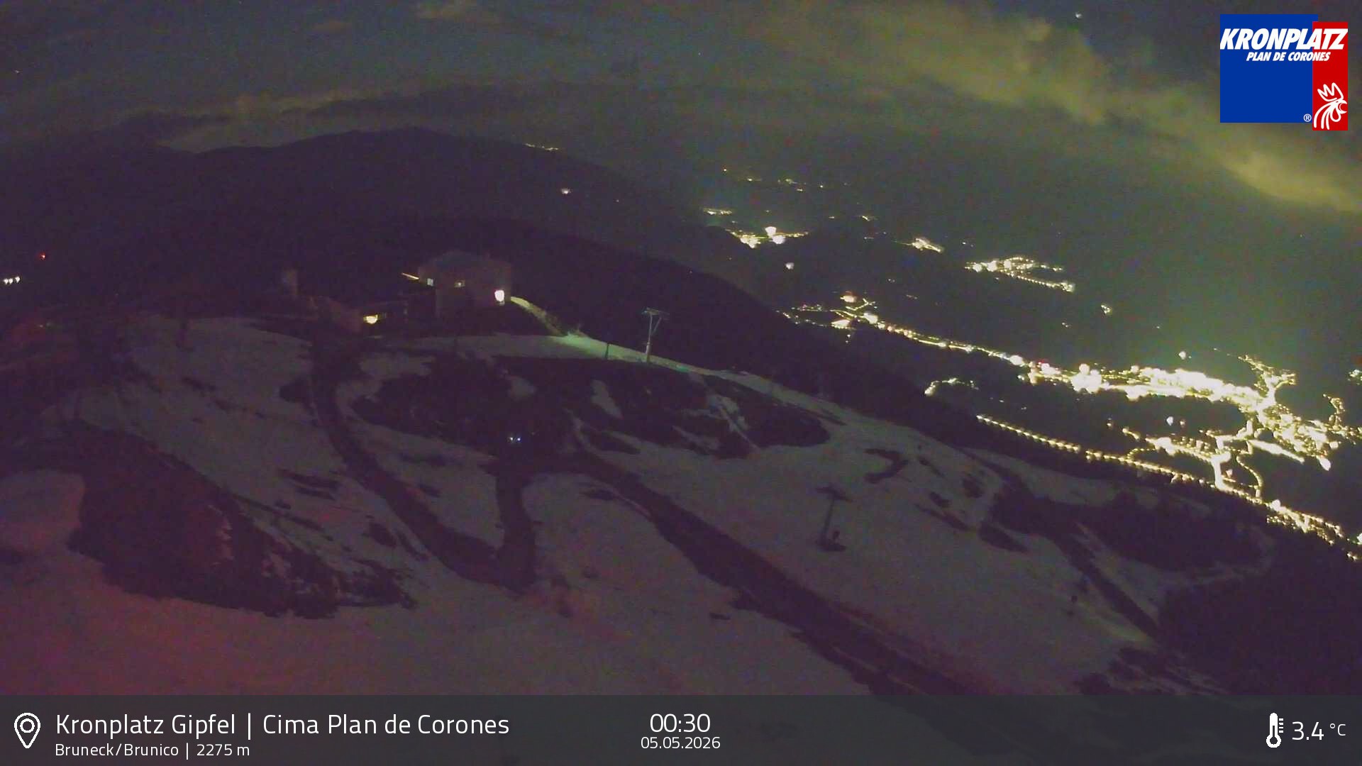 Archived image Webcam View To Brunico, Plan De Corones
