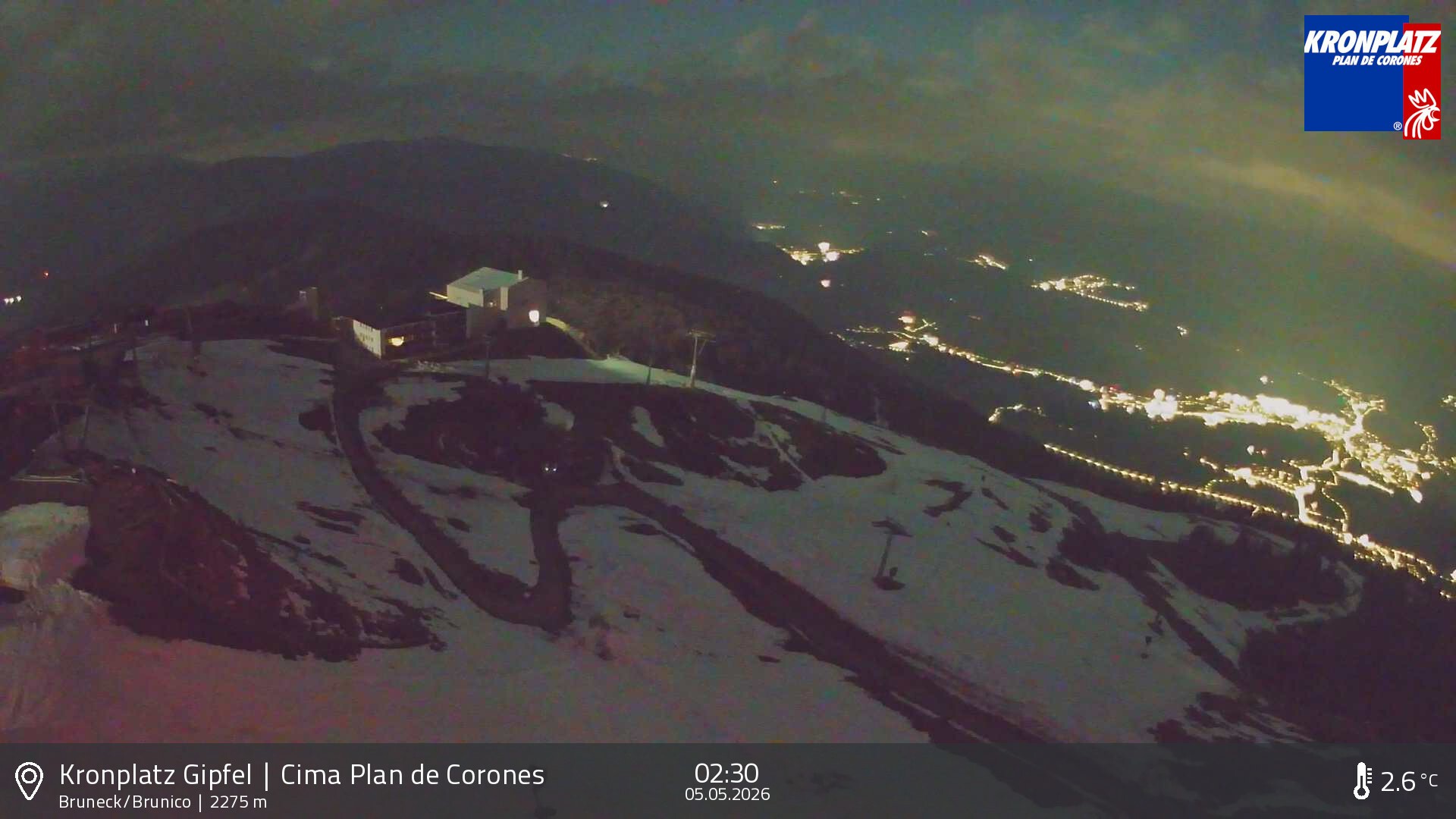 Archiv Foto Webcam Blick auf Bruneck, Kronplatz
