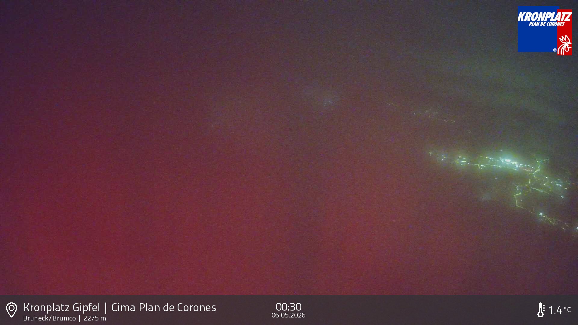 Archiv Foto Webcam Blick auf Bruneck, Kronplatz