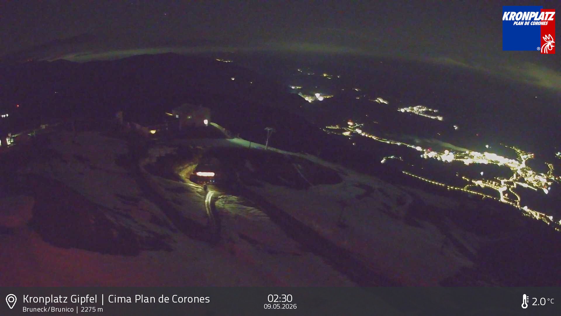 Archiv Foto Webcam Blick auf Bruneck, Kronplatz
