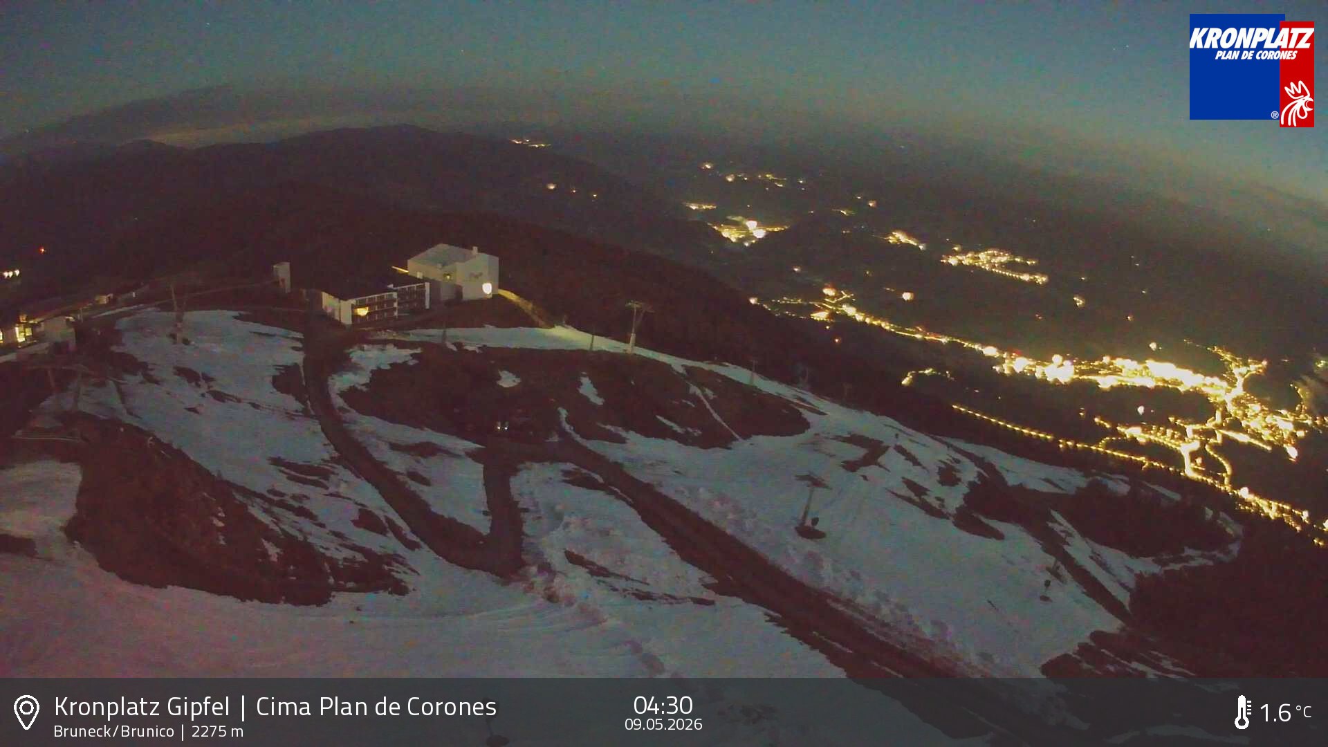 Archiv Foto Webcam Blick auf Bruneck, Kronplatz