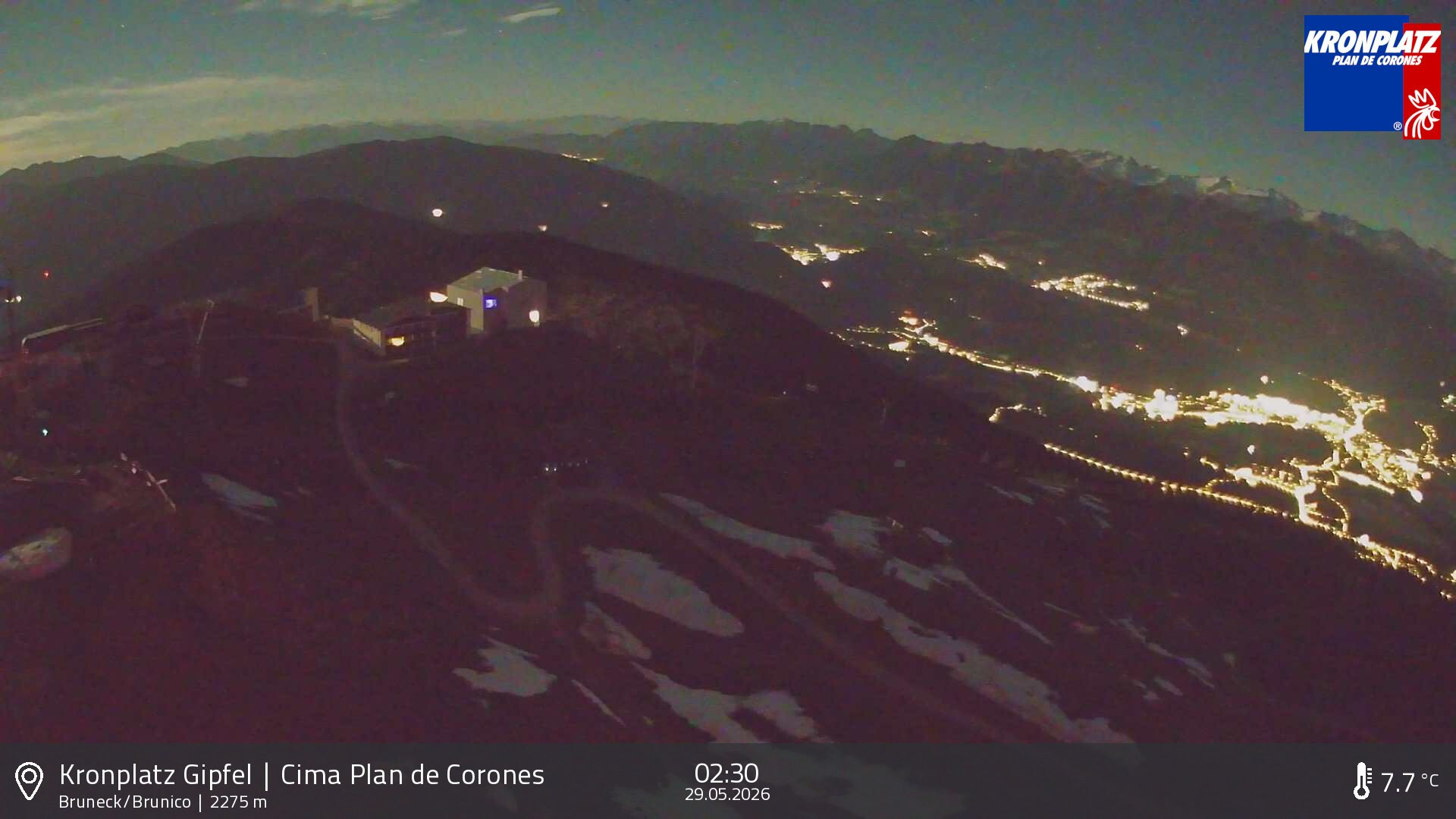 Archived image Webcam View To Brunico, Plan De Corones
