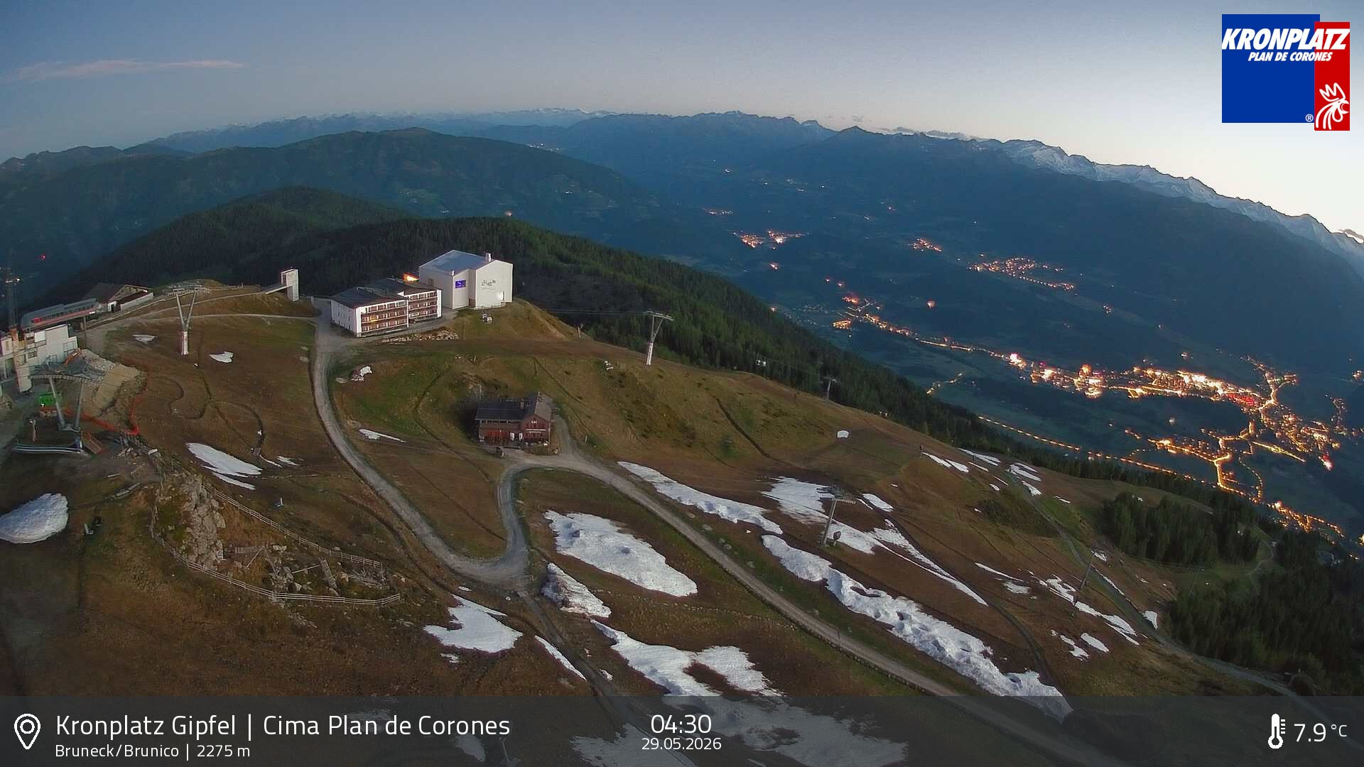 Archived image Webcam View To Brunico, Plan De Corones