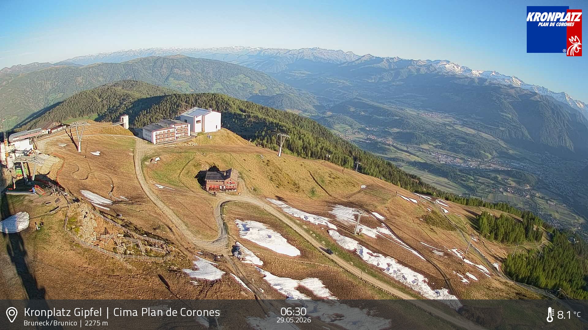 Archived image Webcam View To Brunico, Plan De Corones