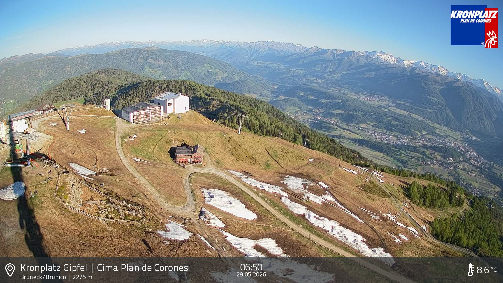 Archived image Webcam View To Brunico, Plan De Corones