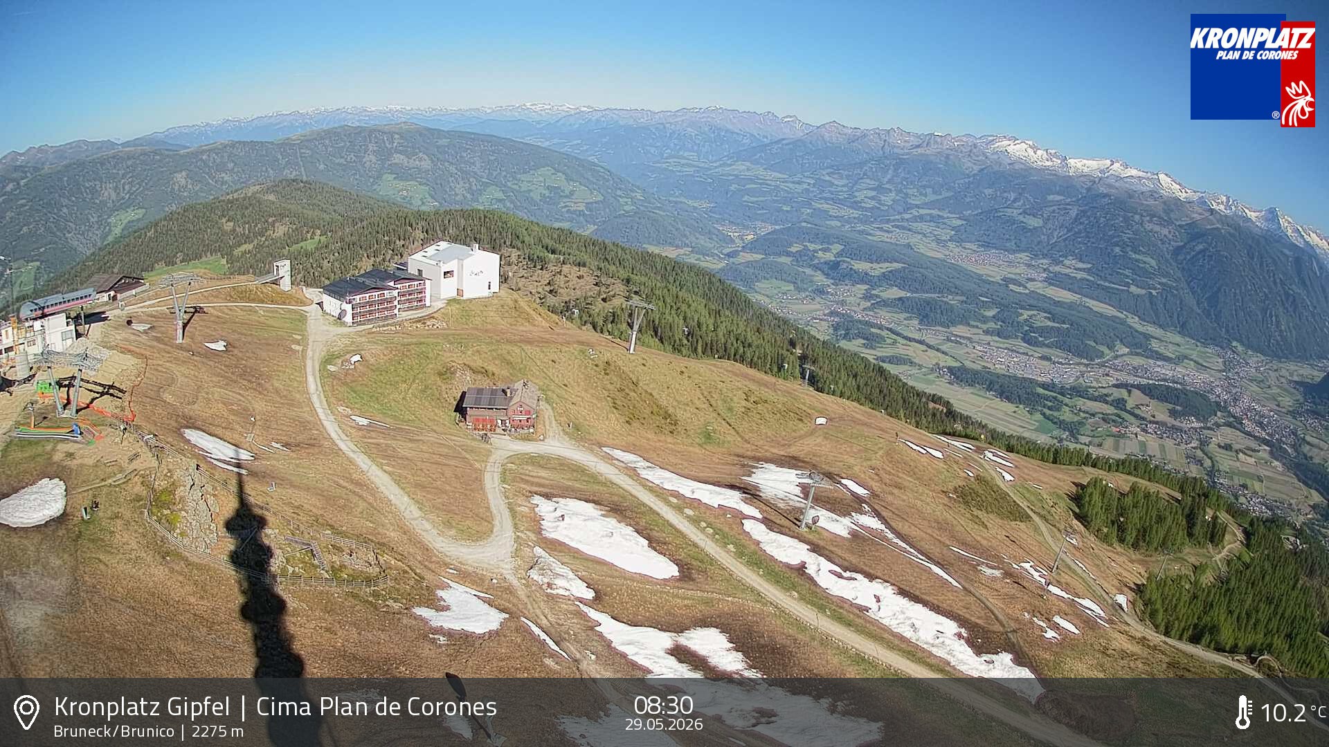 Archived image Webcam View To Brunico, Plan De Corones