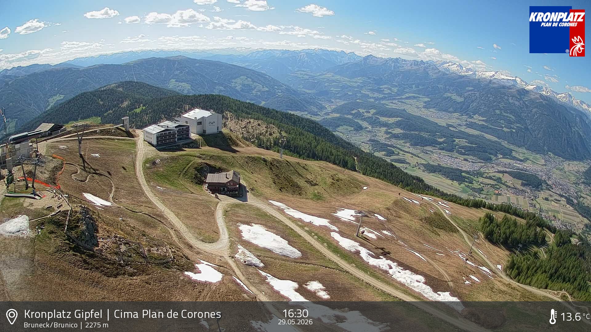 Archived image Webcam View To Brunico, Plan De Corones