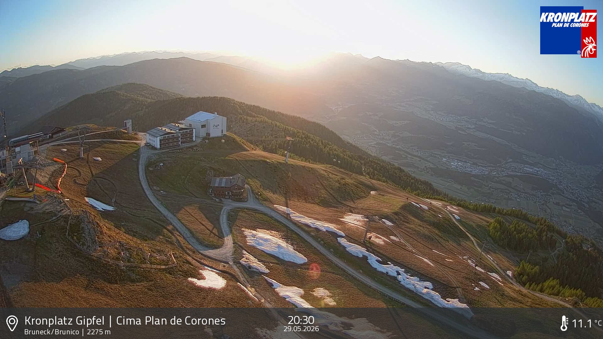 Archived image Webcam View To Brunico, Plan De Corones