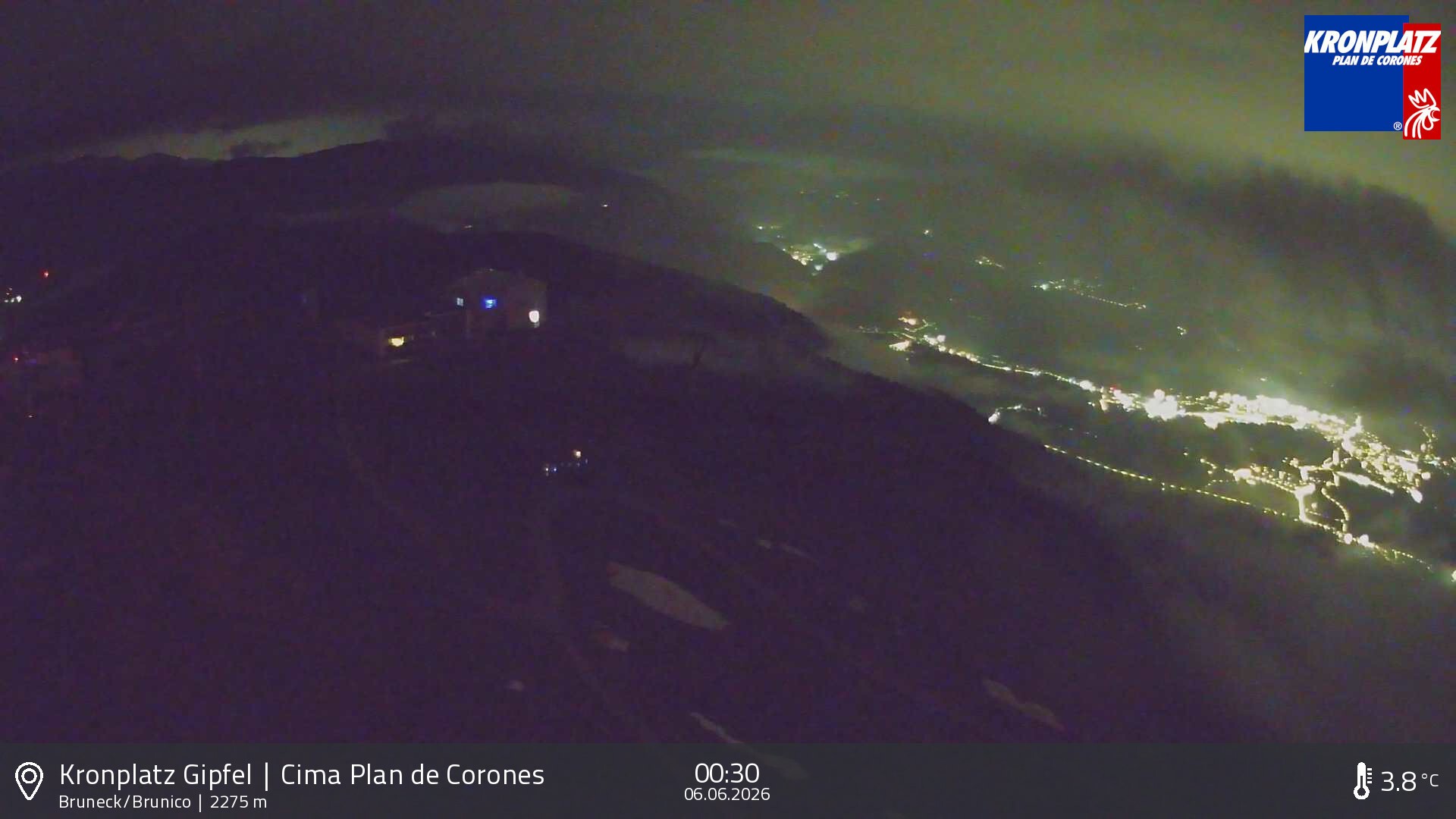 Archived image Webcam View To Brunico, Plan De Corones