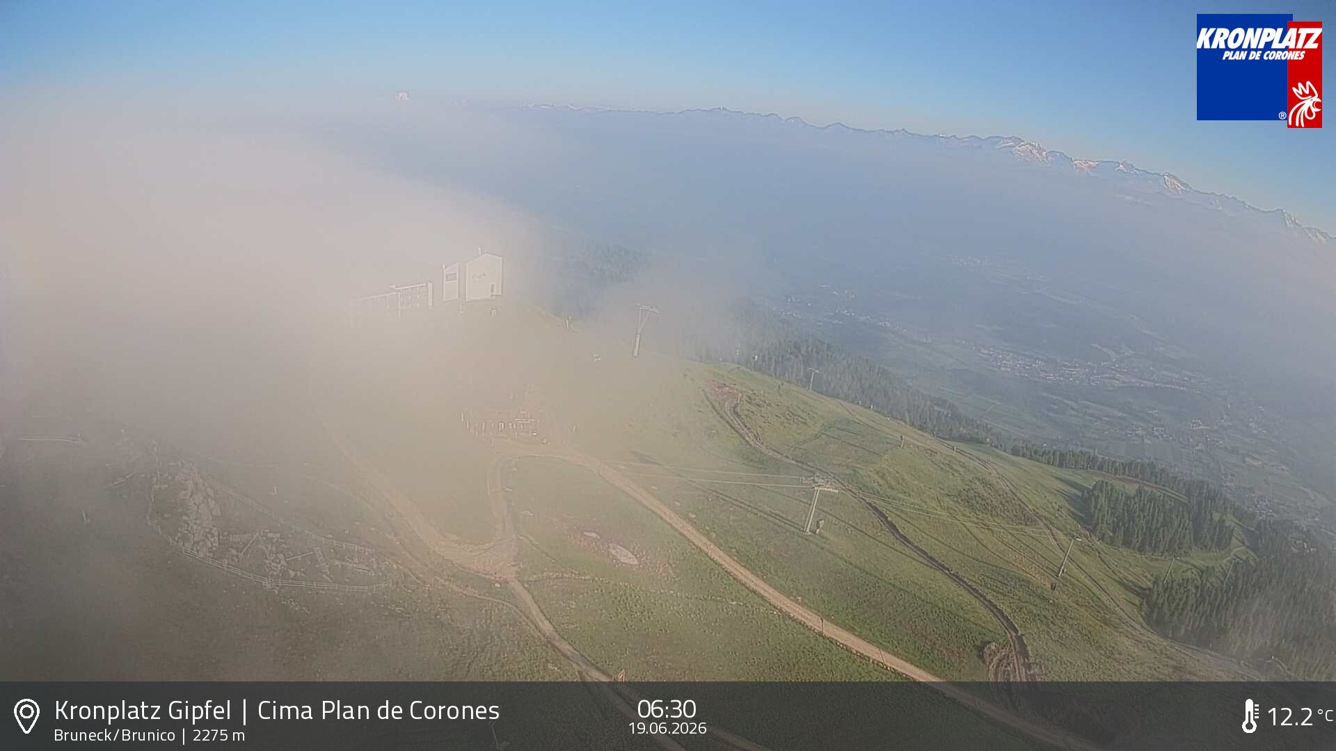 Archived image Webcam View To Brunico, Plan De Corones