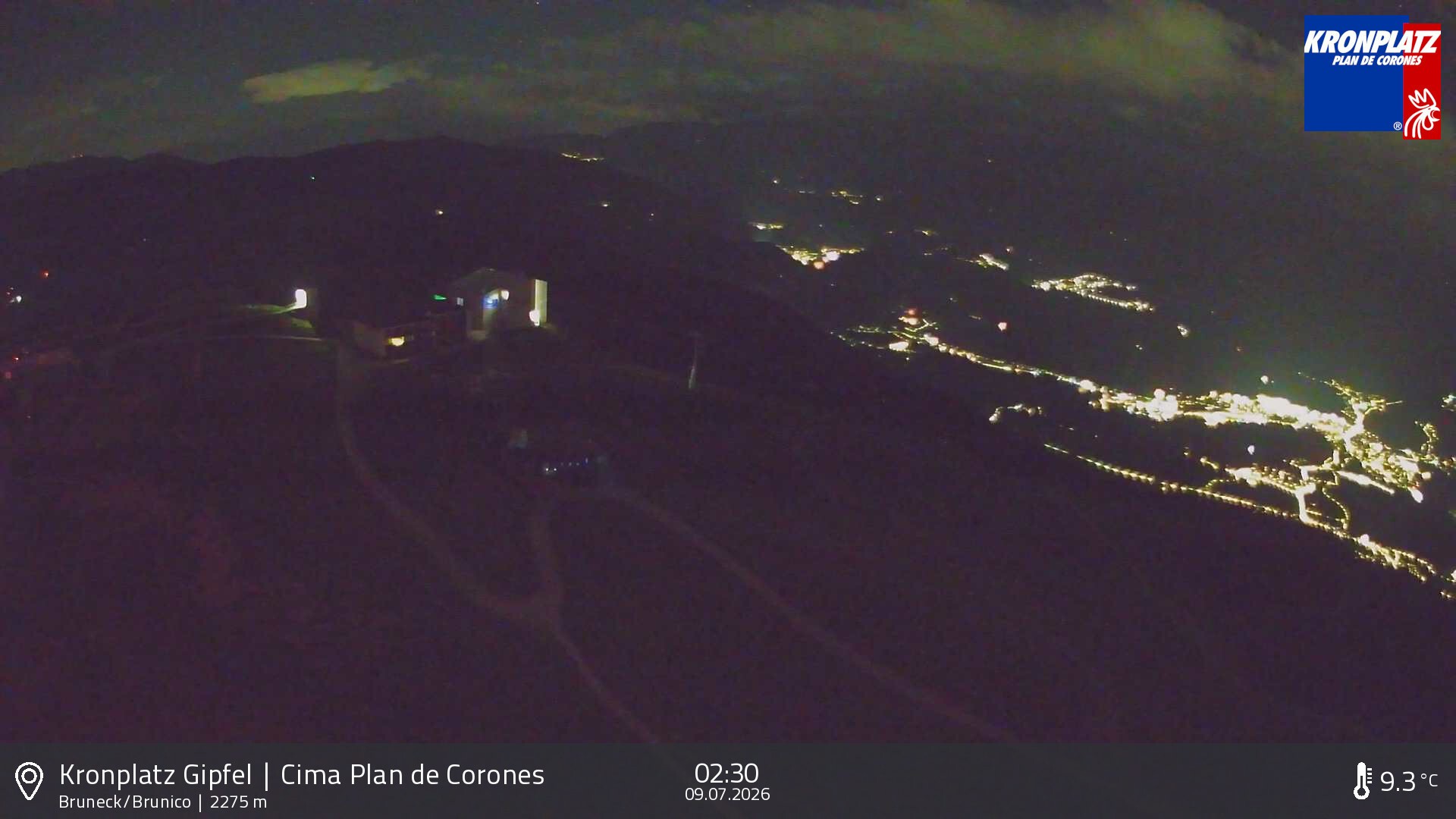 Archiv Foto Webcam Blick auf Bruneck, Kronplatz