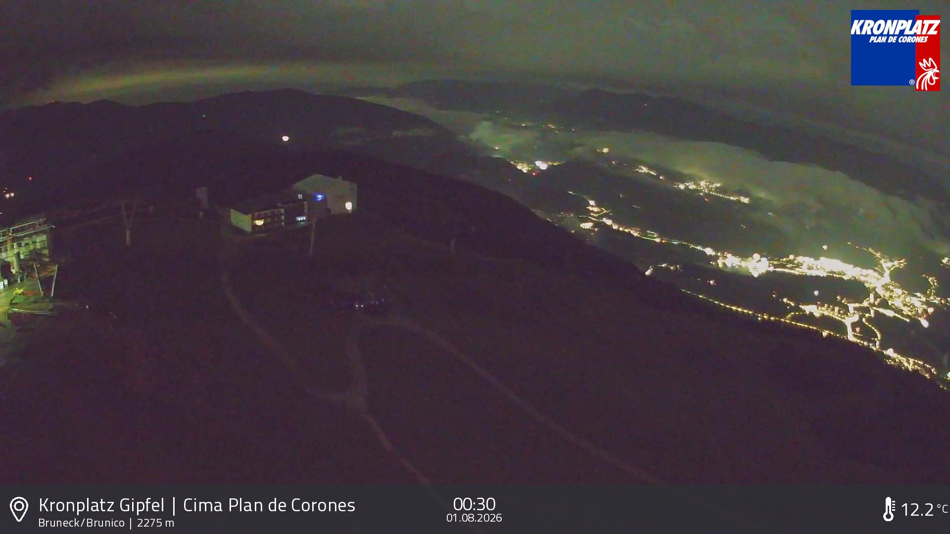Archiv Foto Webcam Blick auf Bruneck, Kronplatz