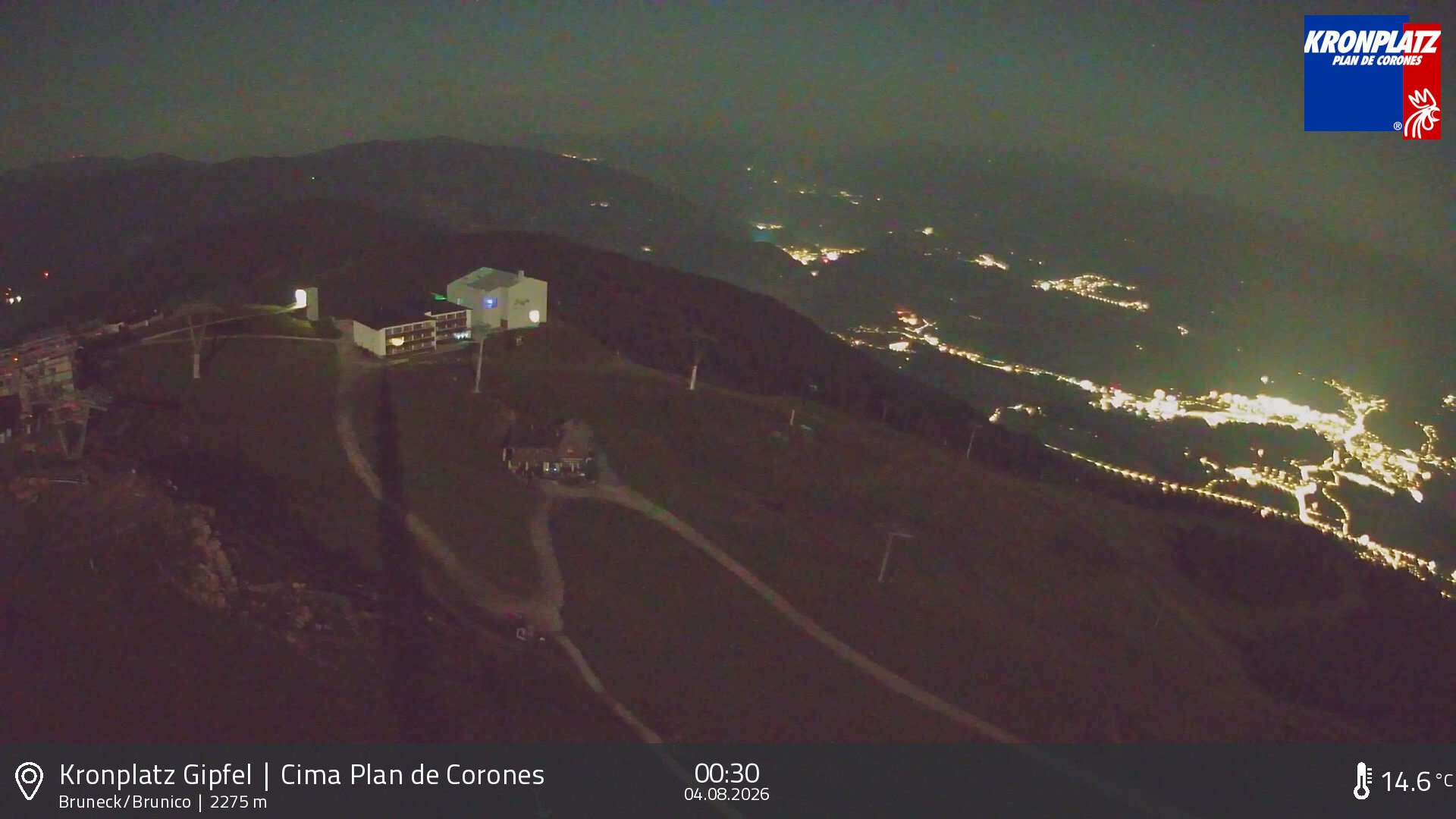 Archived image Webcam View To Brunico, Plan De Corones
