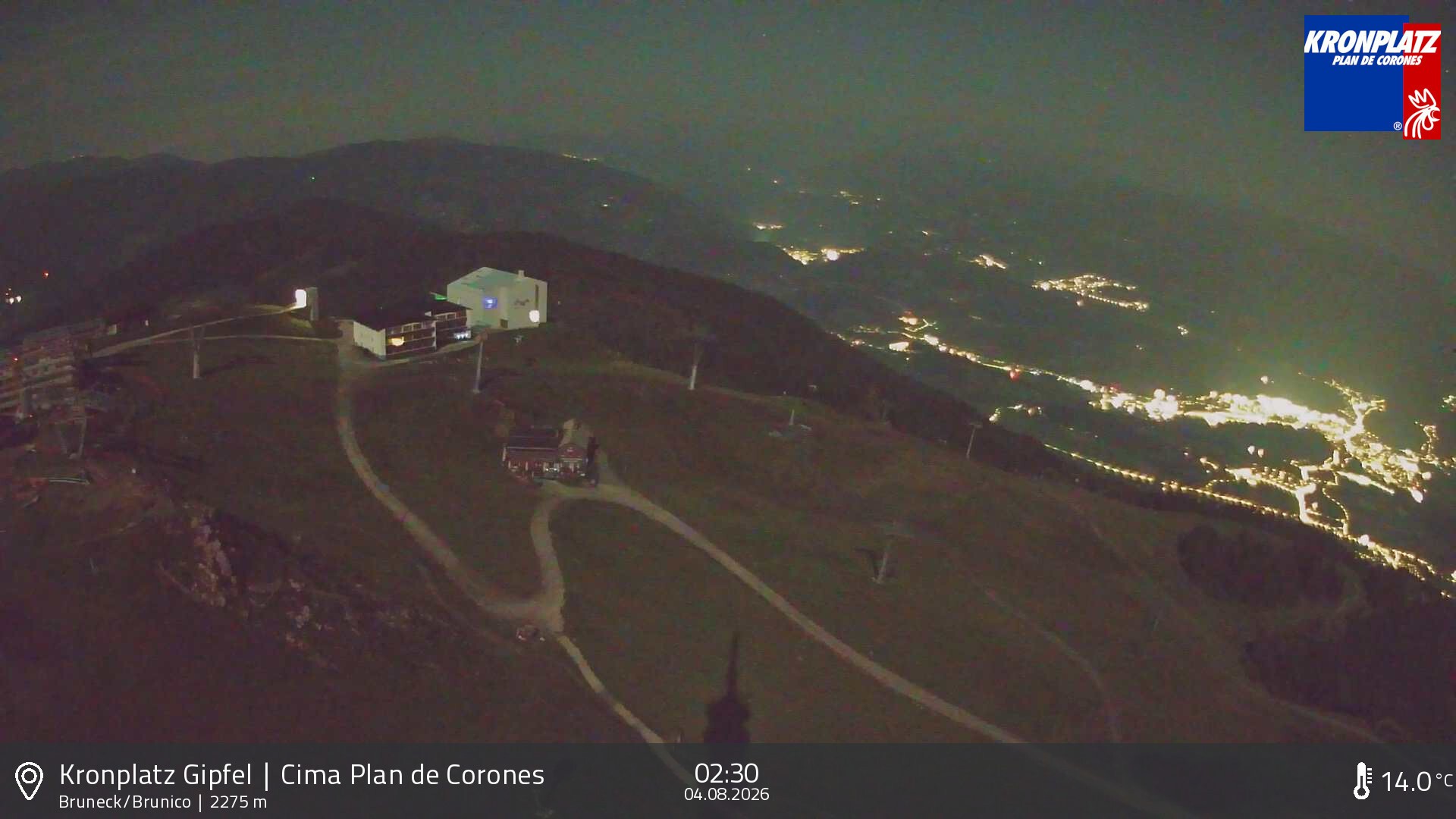 Archived image Webcam View To Brunico, Plan De Corones