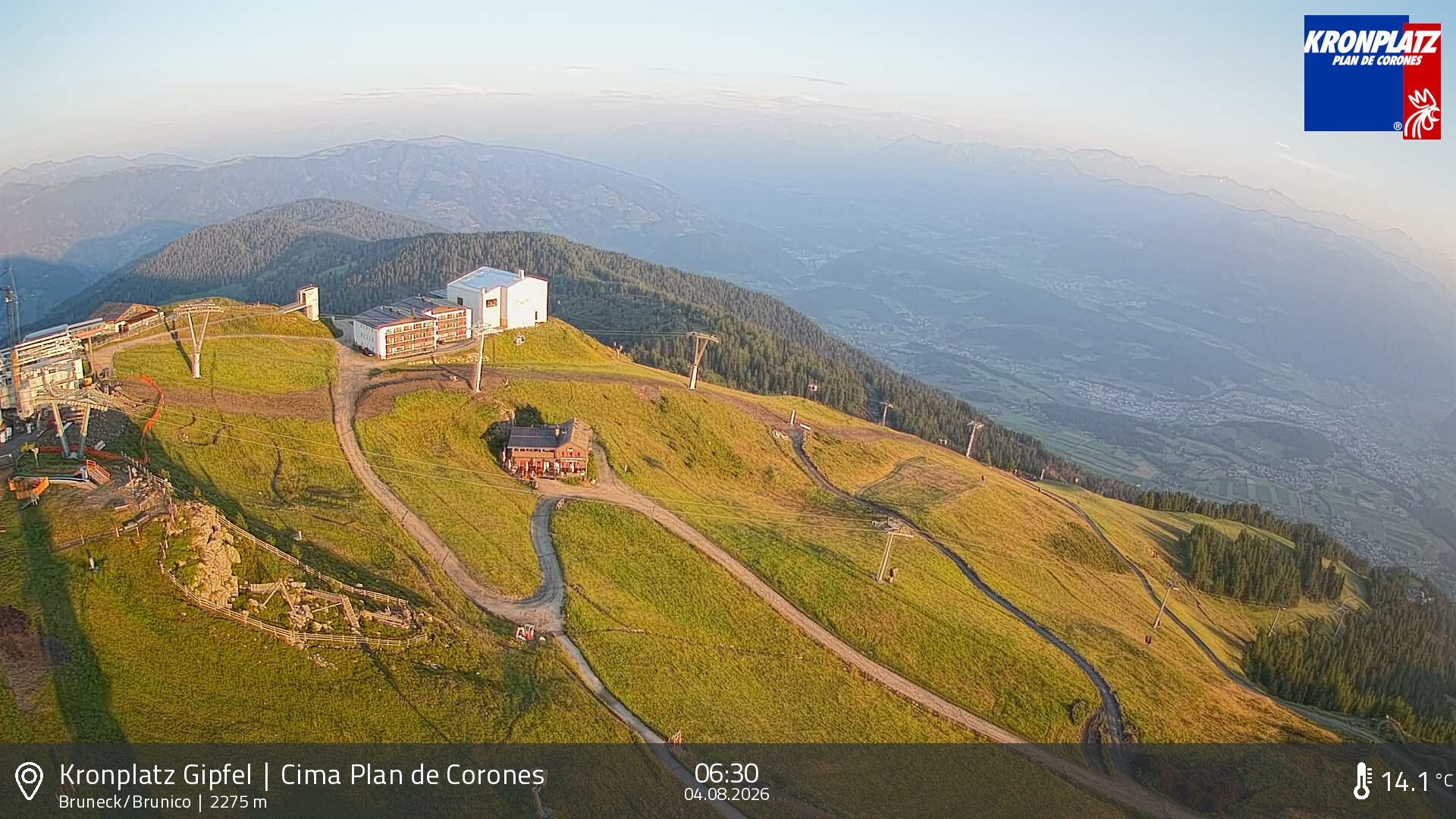 Archived image Webcam View To Brunico, Plan De Corones