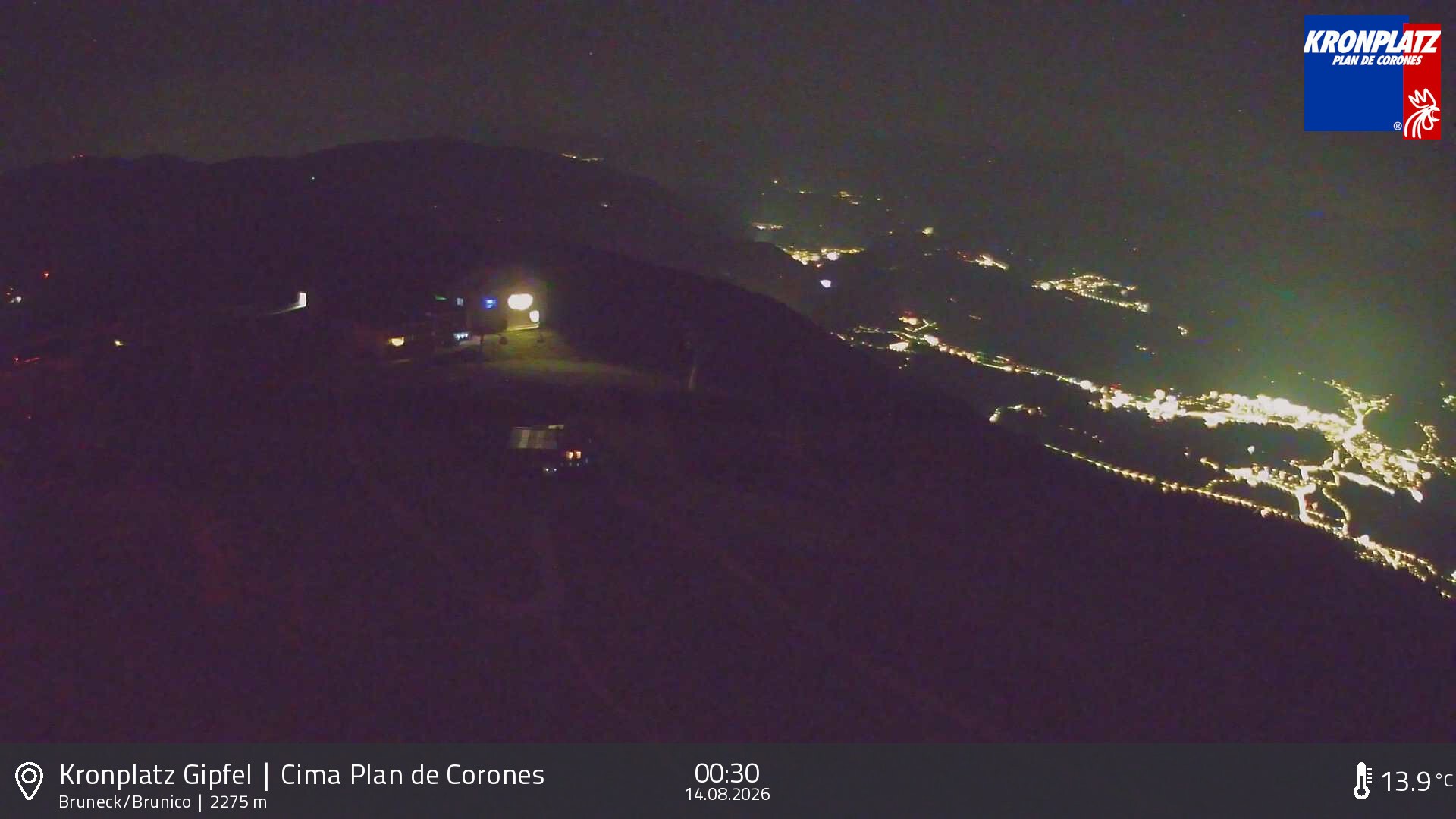 Archived image Webcam View To Brunico, Plan De Corones